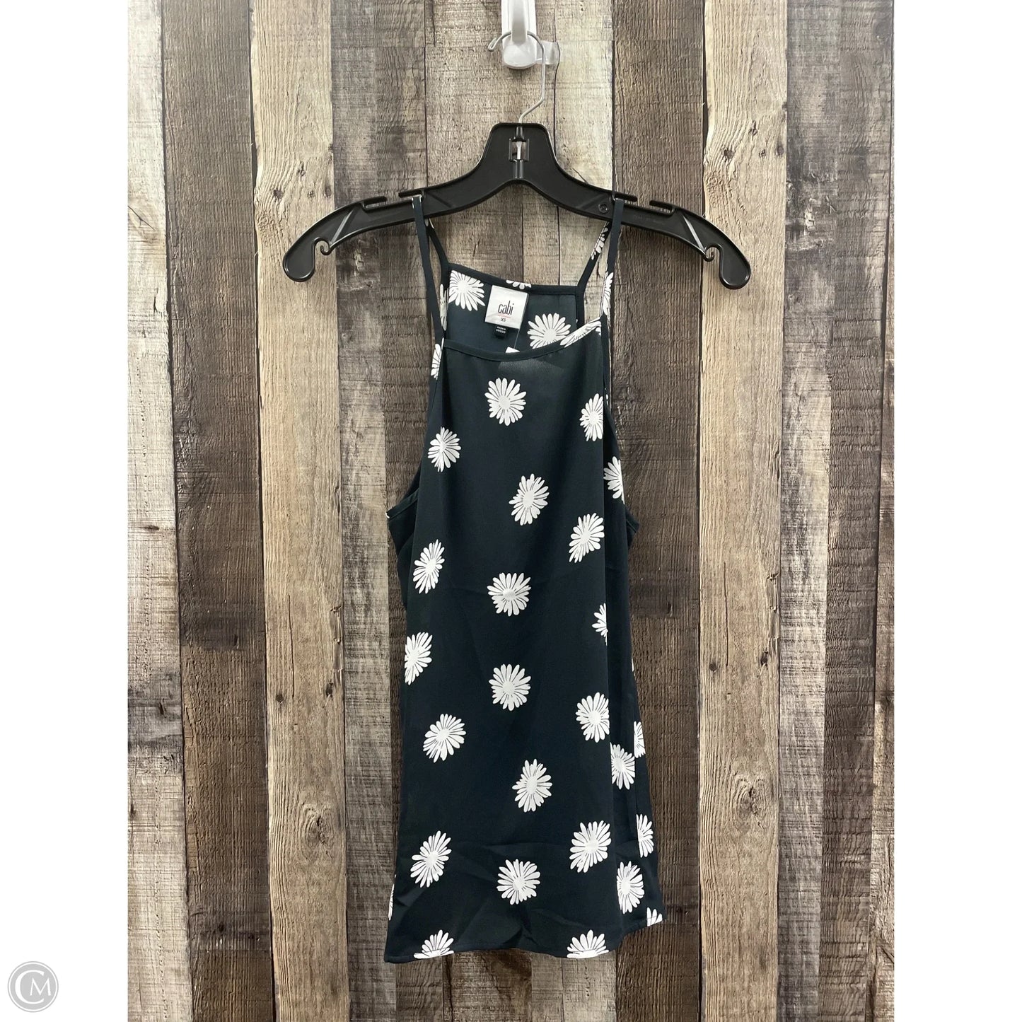 Top Sleeveless By Cabi In Blue & White, Size: Xs