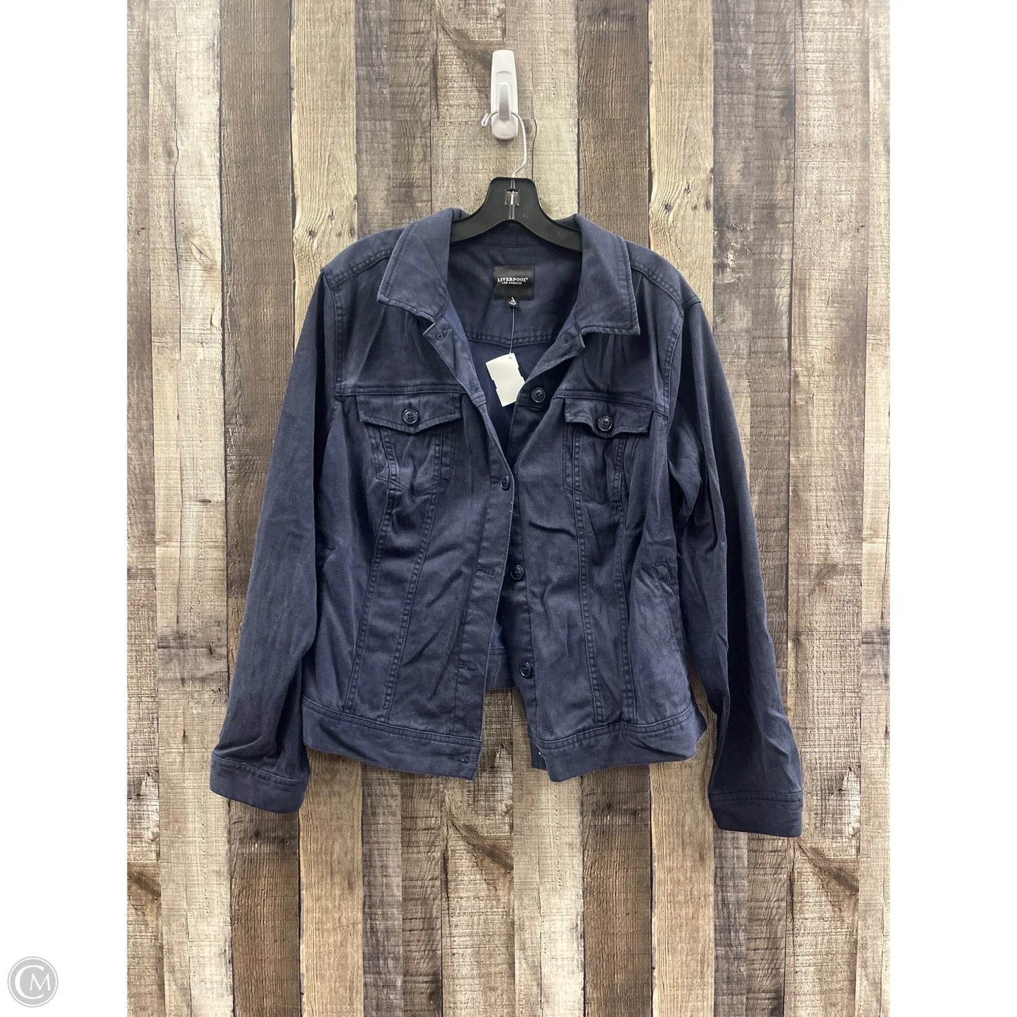 Jacket Other By Liverpool In Navy, Size: 1x