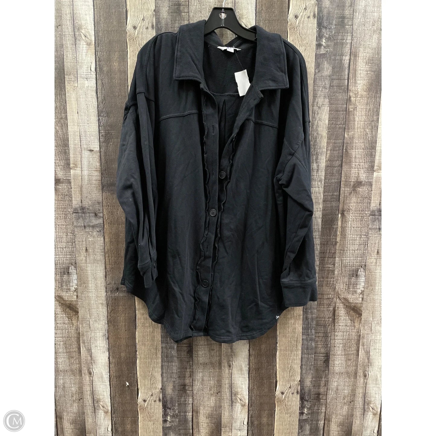 Jacket Shirt By Joy Lab In Black, Size: Xl