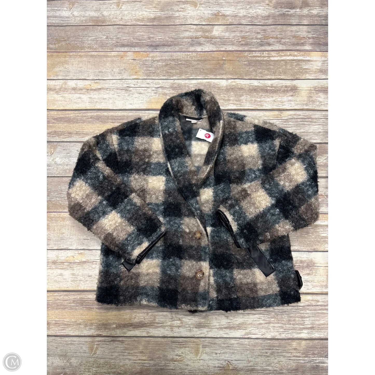 Jacket Faux Fur & Sherpa By Knox Rose In Multi-colored, Size: Xs