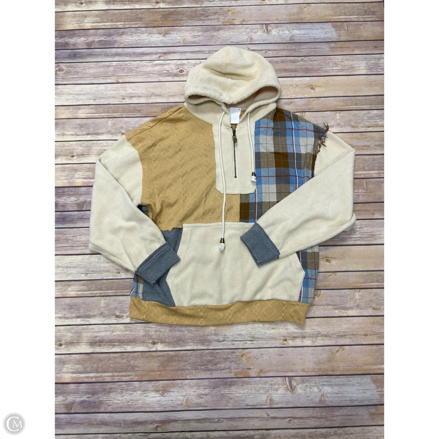 Sweatshirt Hoodie By Bke In Multi-colored, Size: L