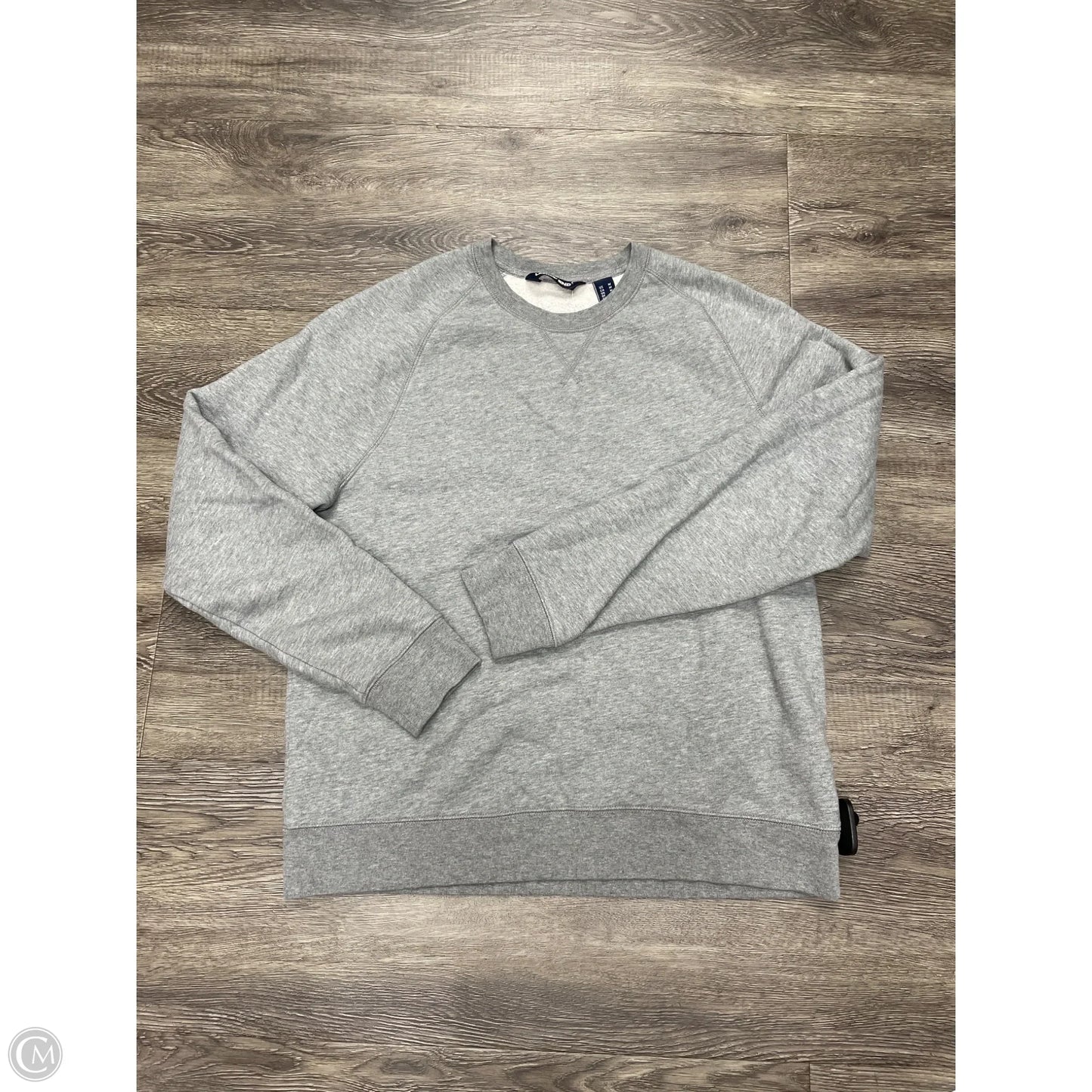Sweatshirt Crewneck By Lands End In Grey, Size: M