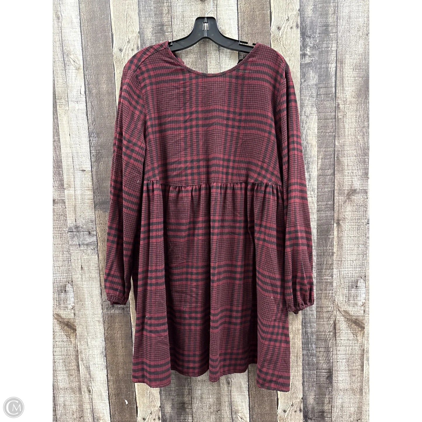 Dress Casual Short By Wild Fable In Plaid Pattern, Size: L