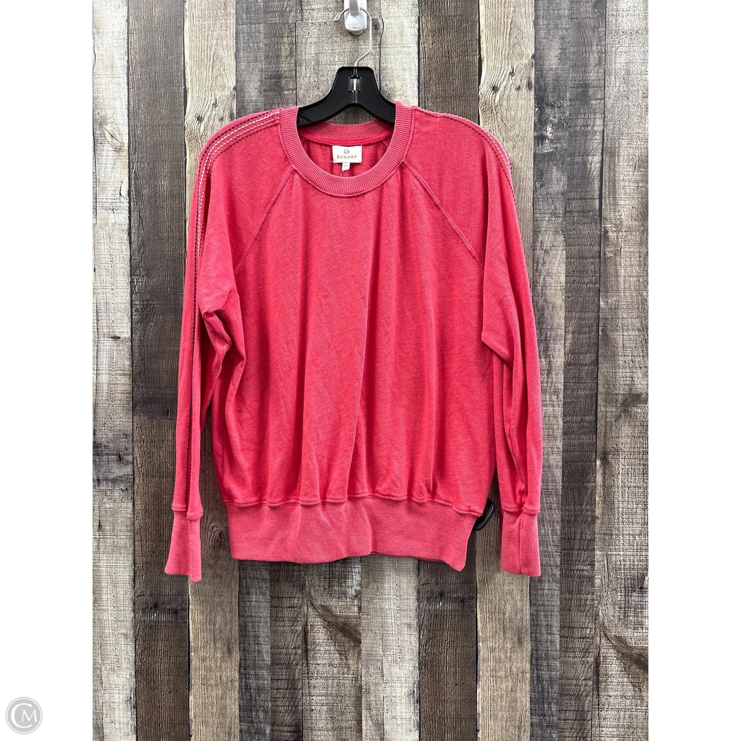 Top Long Sleeve By Sundry In Red, Size: S