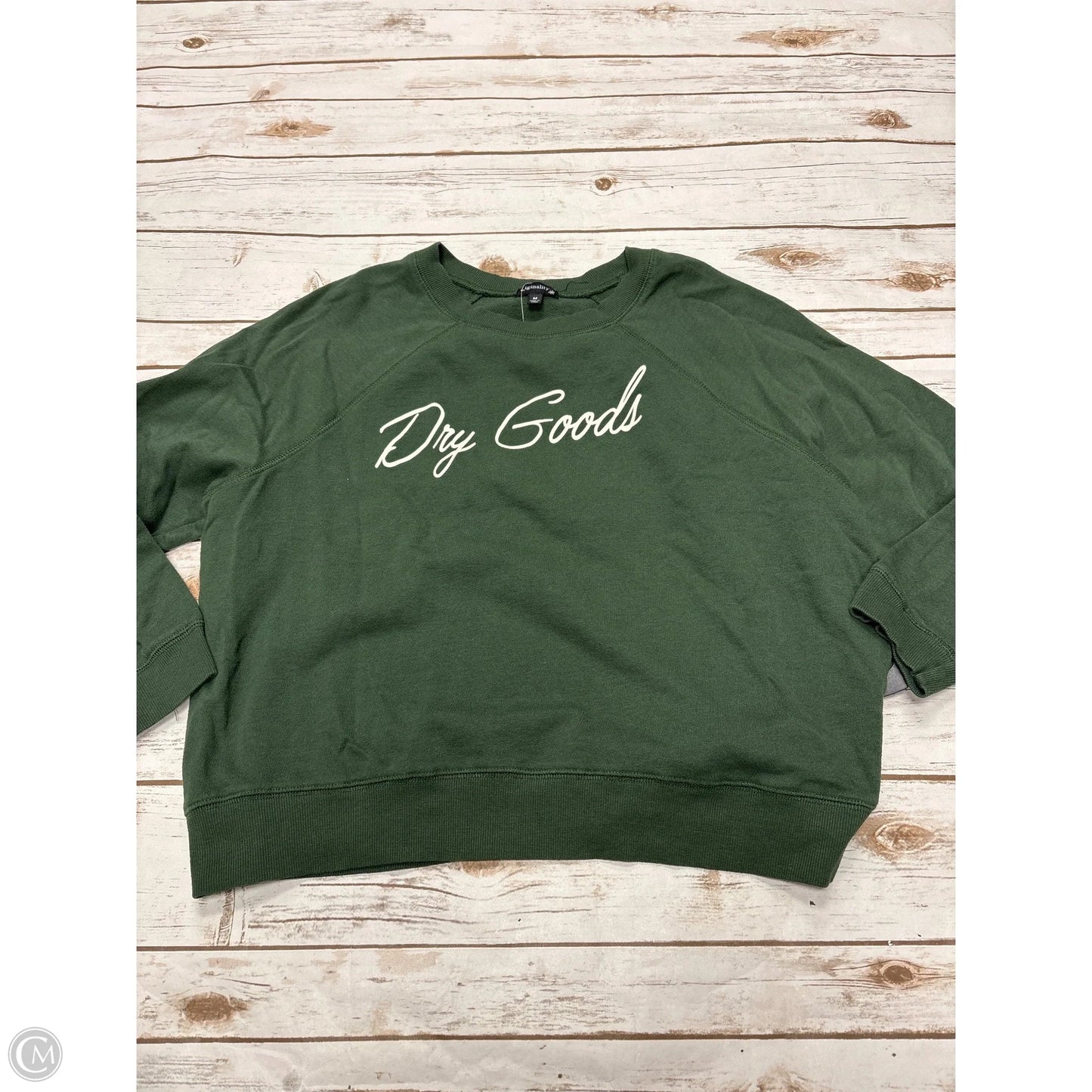 Sweatshirt Crewneck By Originality In Green, Size: M