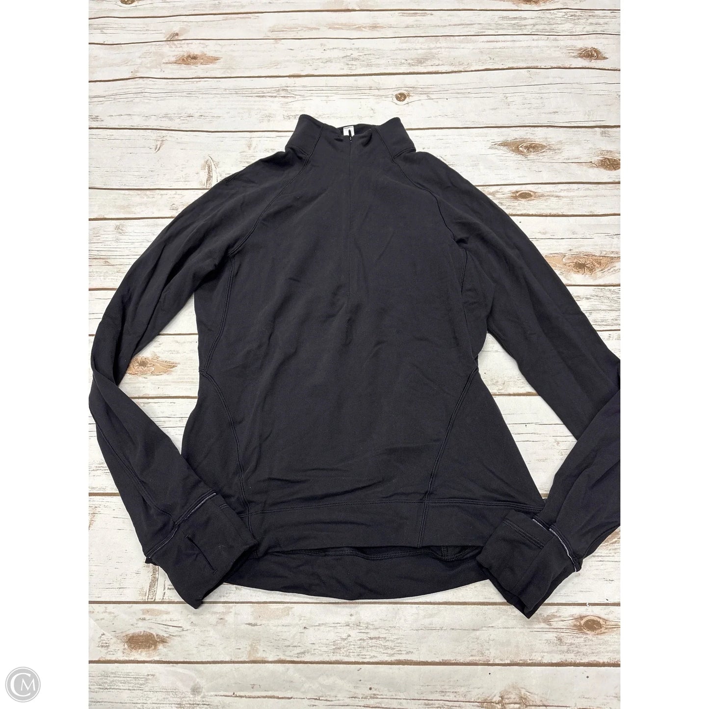 Athletic Jacket By Lululemon In Black, Size: 10
