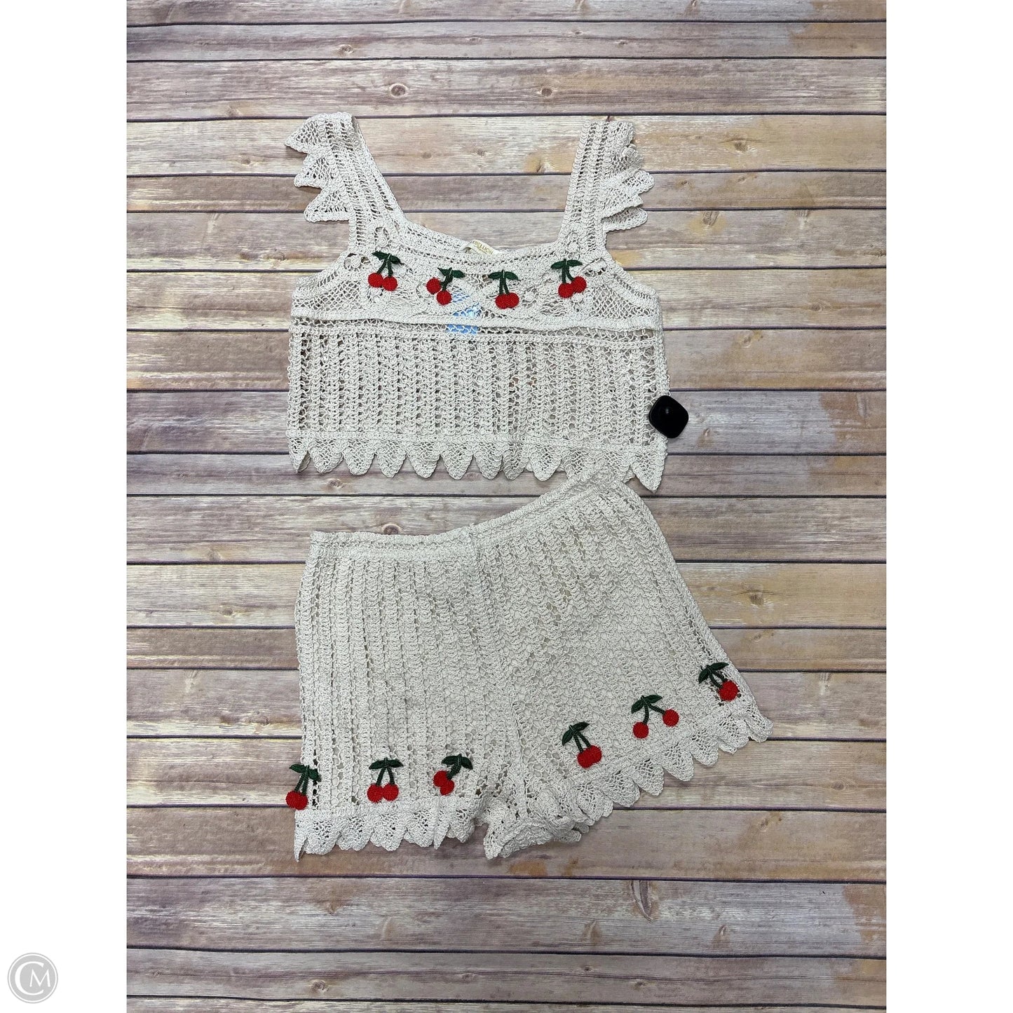 Shorts Set By Rebellion In Beige, Size: L