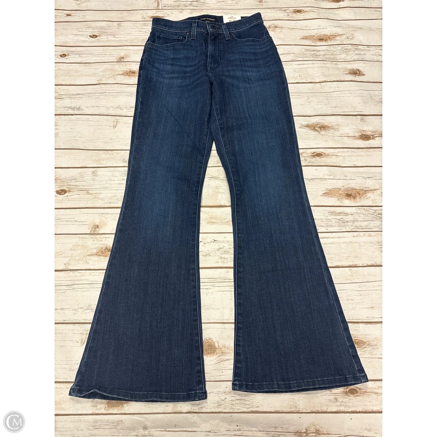 Jeans Flared By Lucky Brand In Blue Denim, Size: 6