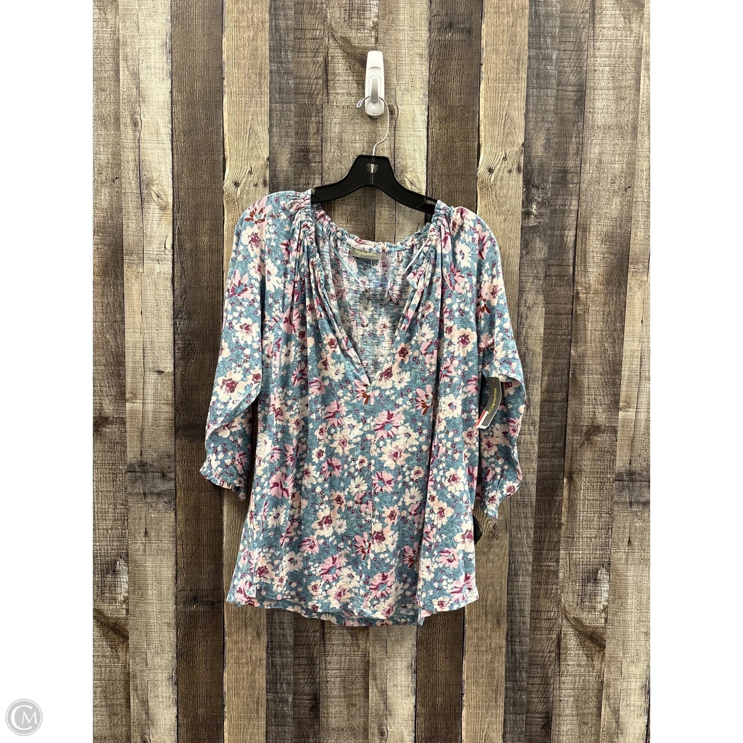 Top Long Sleeve By Style And Company In Floral Print, Size: Xl