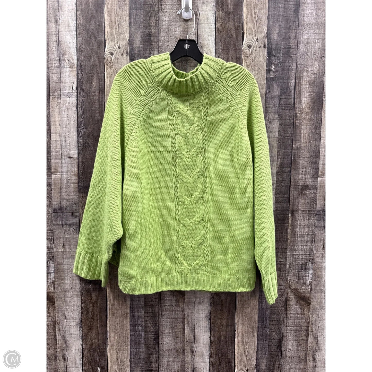 Sweater By Cmf In Green, Size: 2x