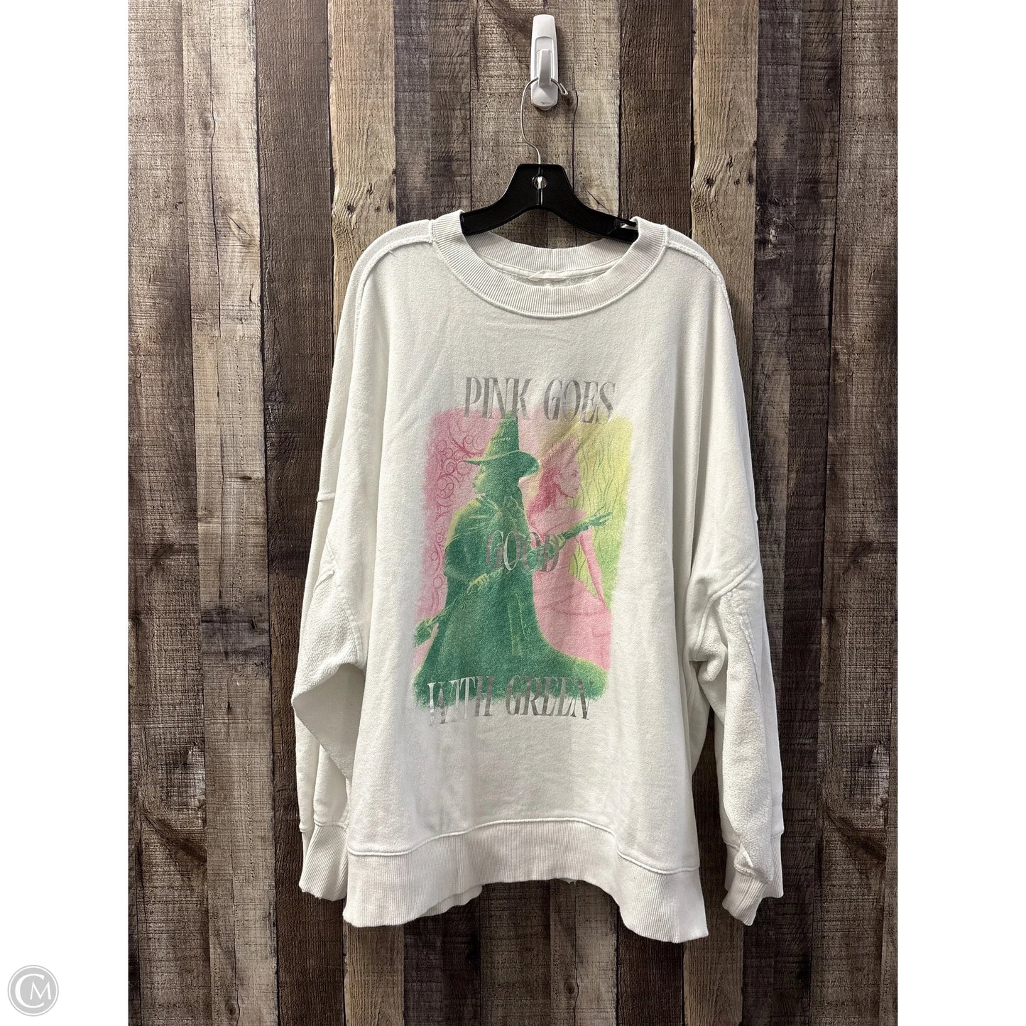 Sweatshirt Crewneck By Aerie In White, Size: Xxl