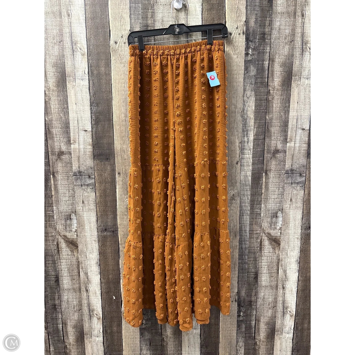 Pants Wide Leg By Shein In Bronze, Size: L