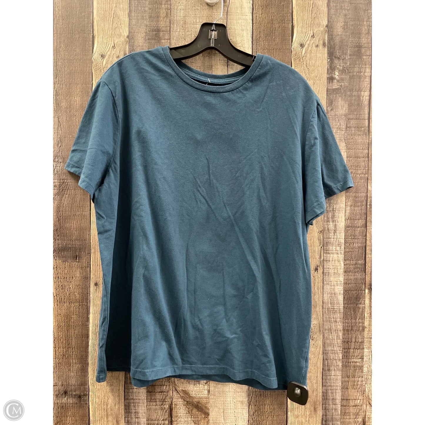 Top Short Sleeve Basic By Cme In Teal, Size: Xl