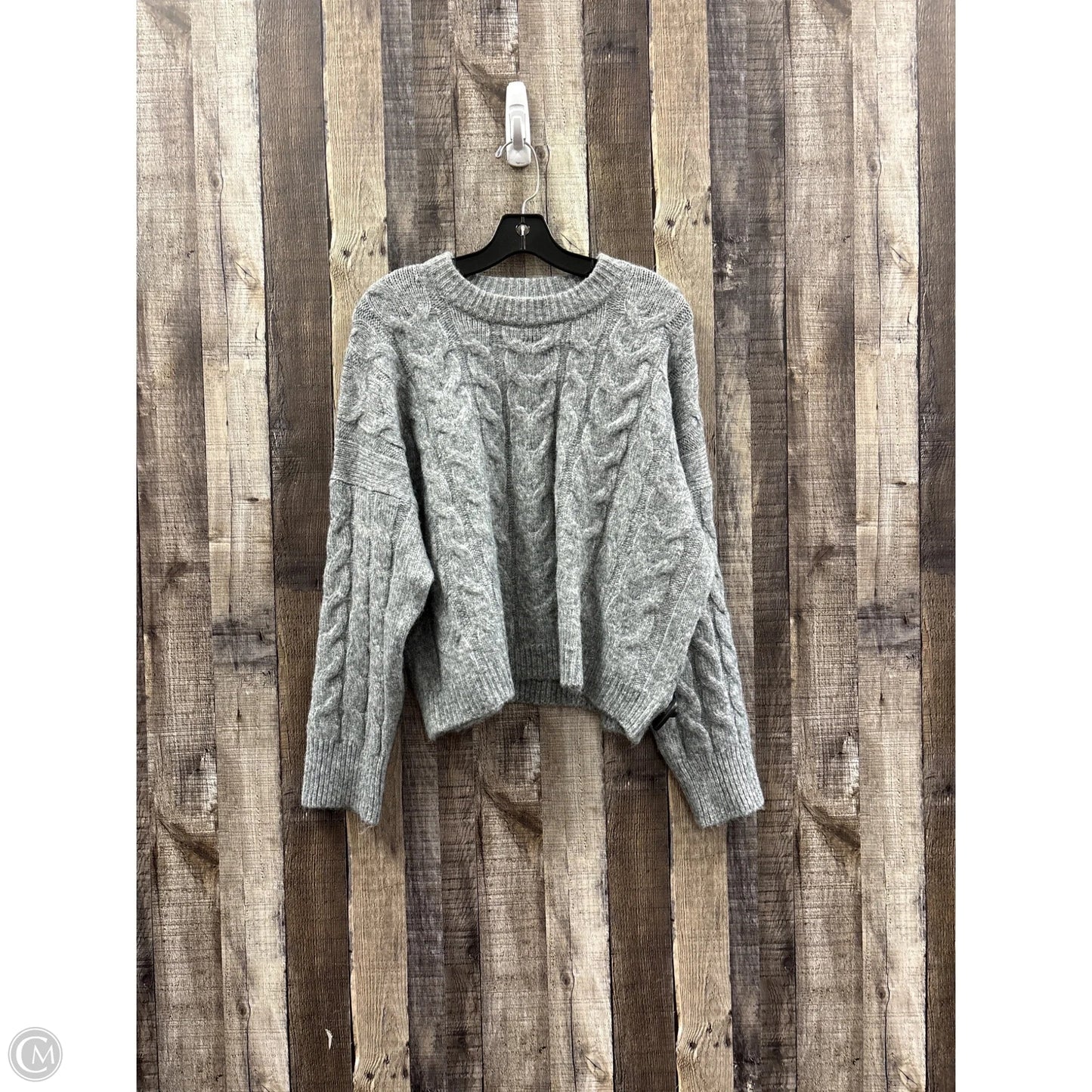 Sweater By Abercrombie And Fitch In Grey, Size: M