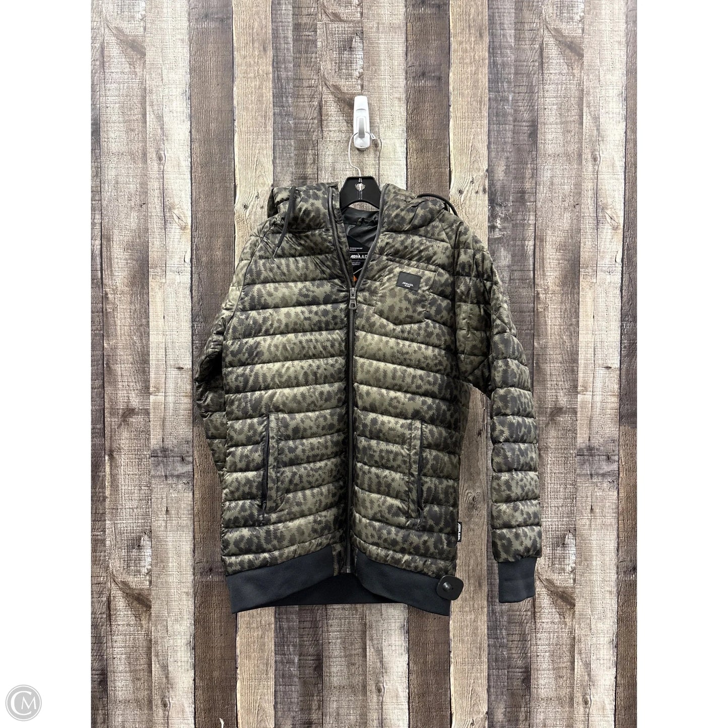 Coat Puffer & Quilted By Cme In Green, Size: M