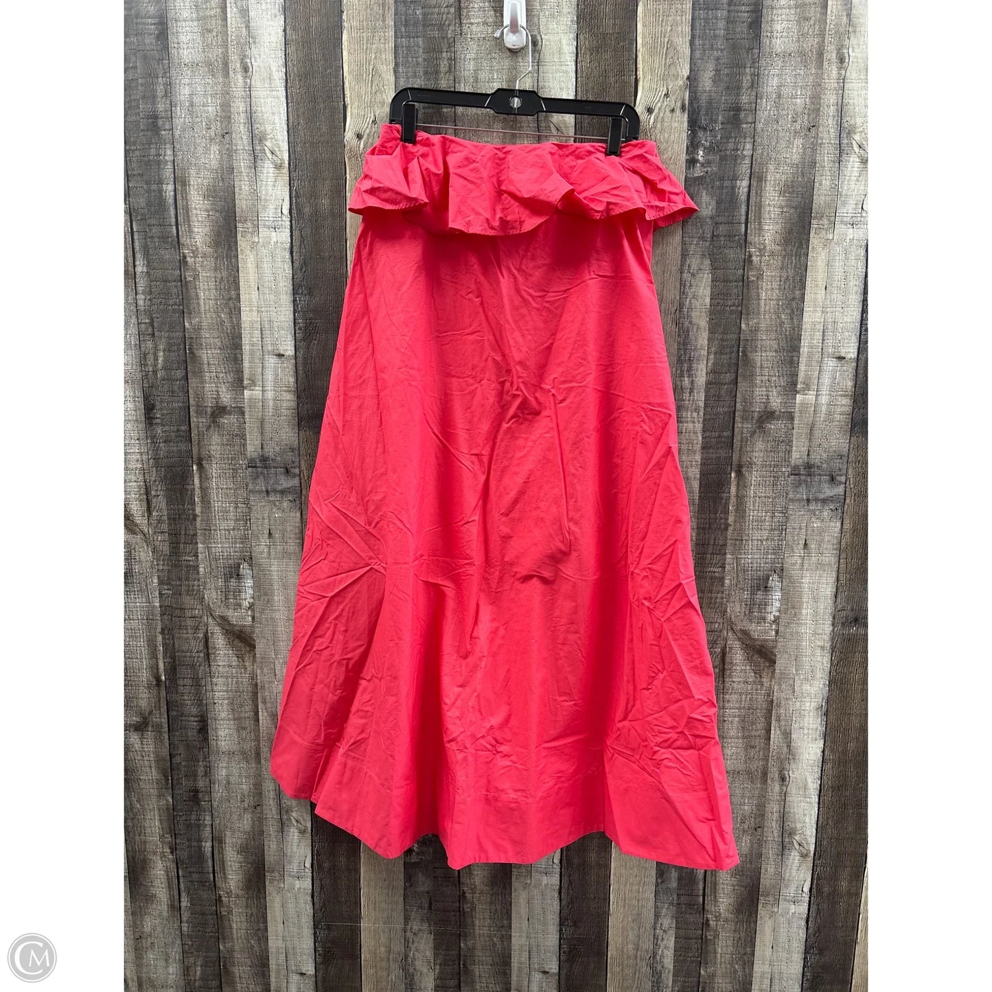 Dress Casual Midi By Anthropologie In Coral, Size: S