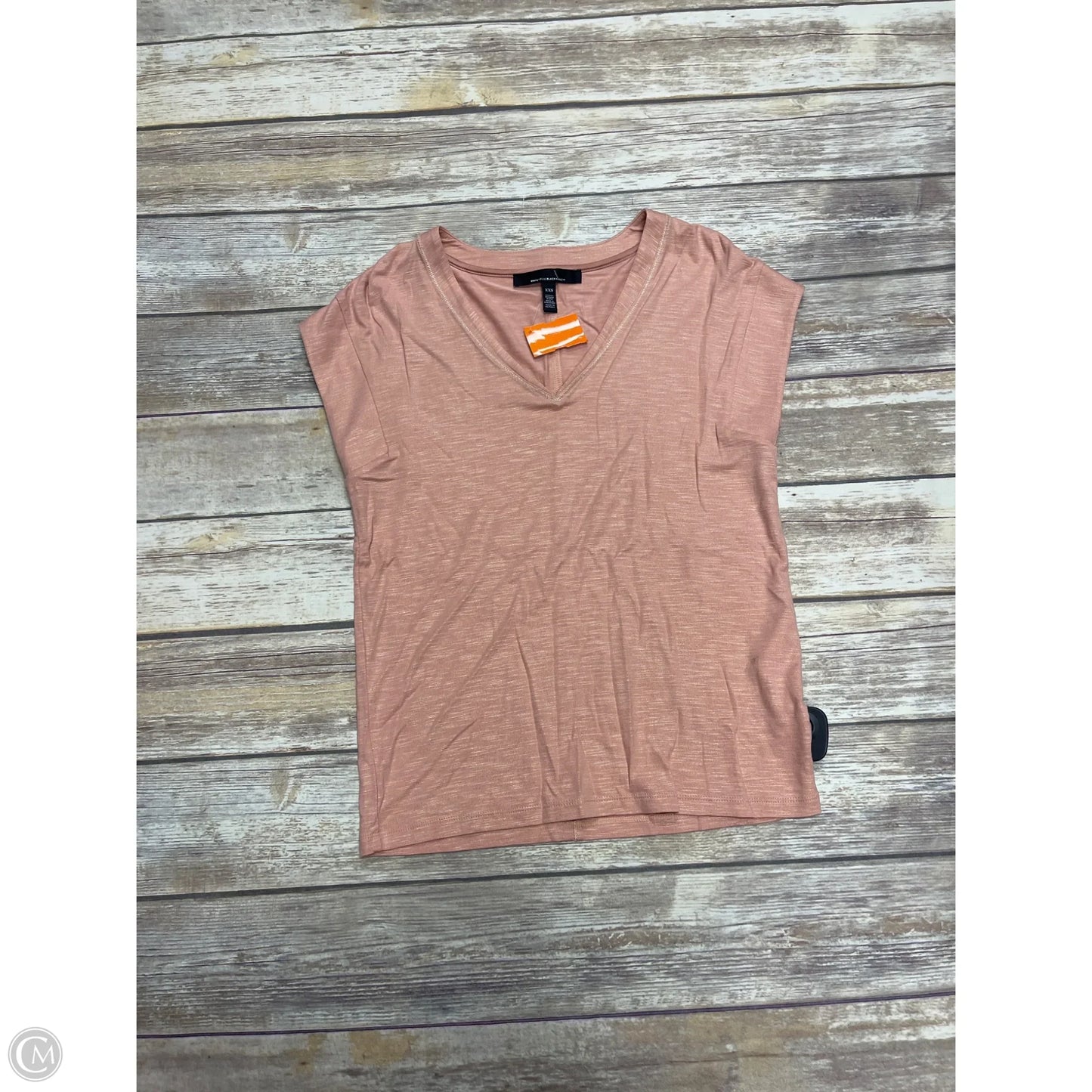Top Short Sleeve By White House Black Market In Peach, Size: Xxs