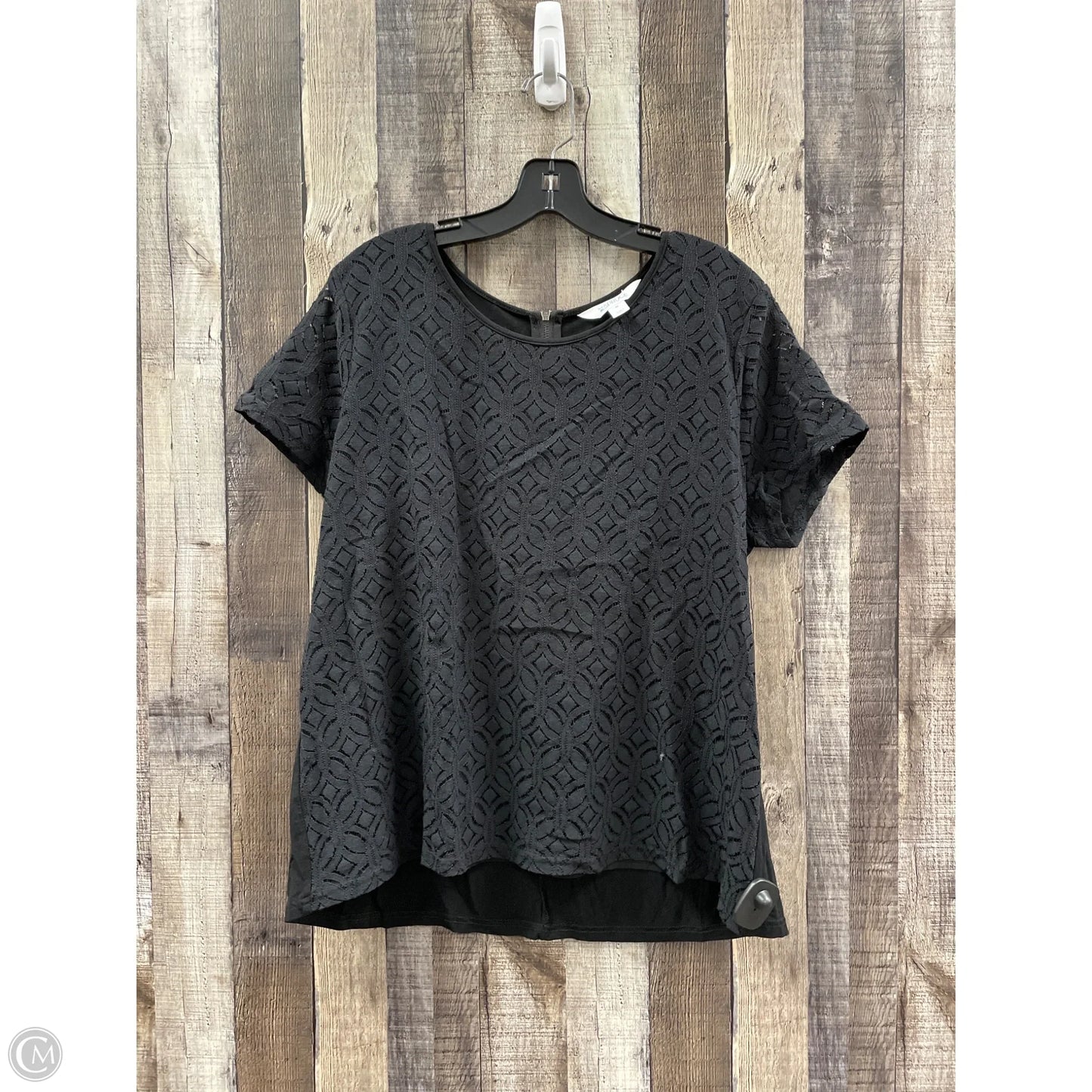 Top Short Sleeve By Market & Spruce In Black, Size: Xxl