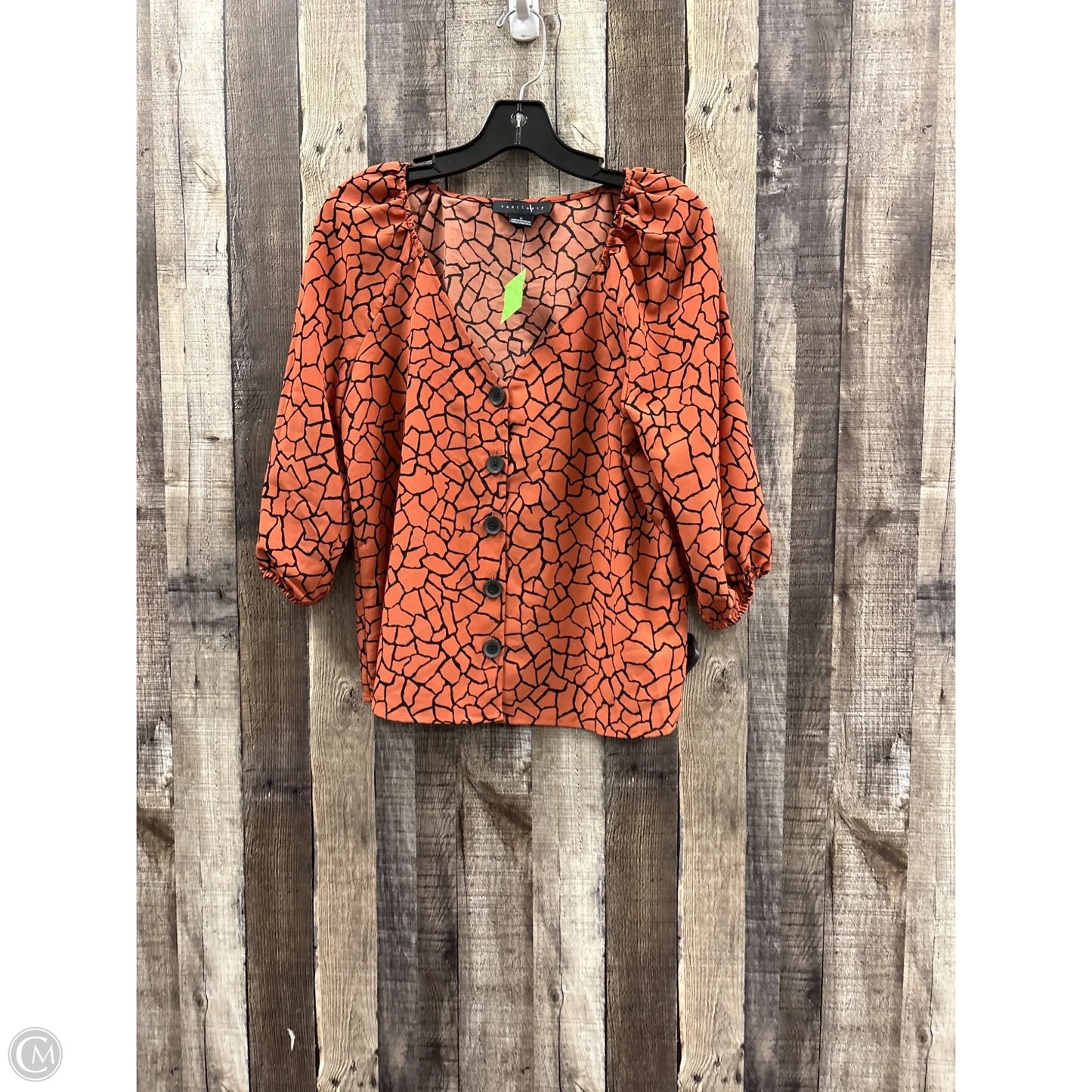 Top 3/4 Sleeve By Sanctuary In Bronze, Size: S