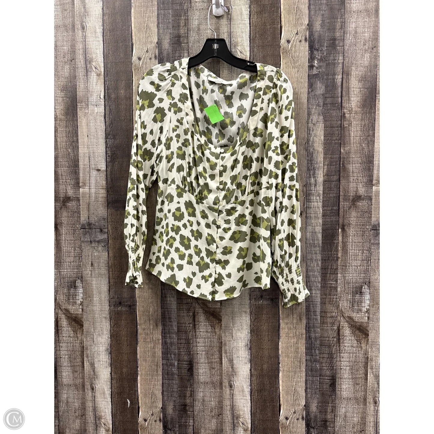 Top Long Sleeve By Loft In Camouflage Print, Size: S