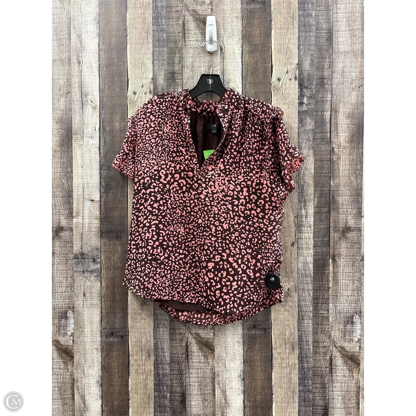 Top Short Sleeve By J. Crew In Maroon, Size: S