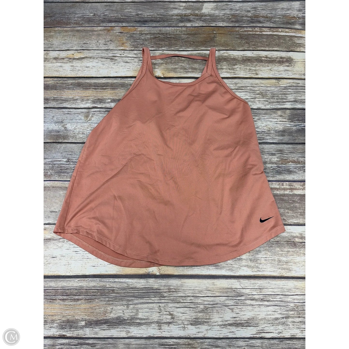 Athletic Tank Top By Nike In Orange, Size: M