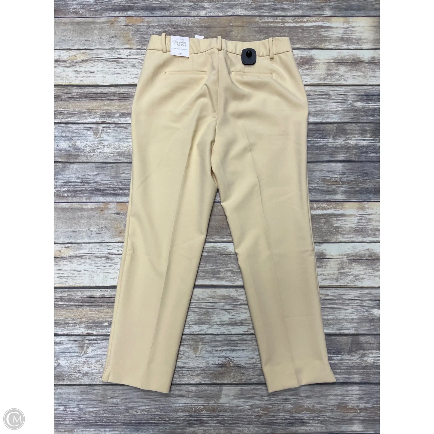 Pants Cropped By Talbots In Yellow, Size: 10p