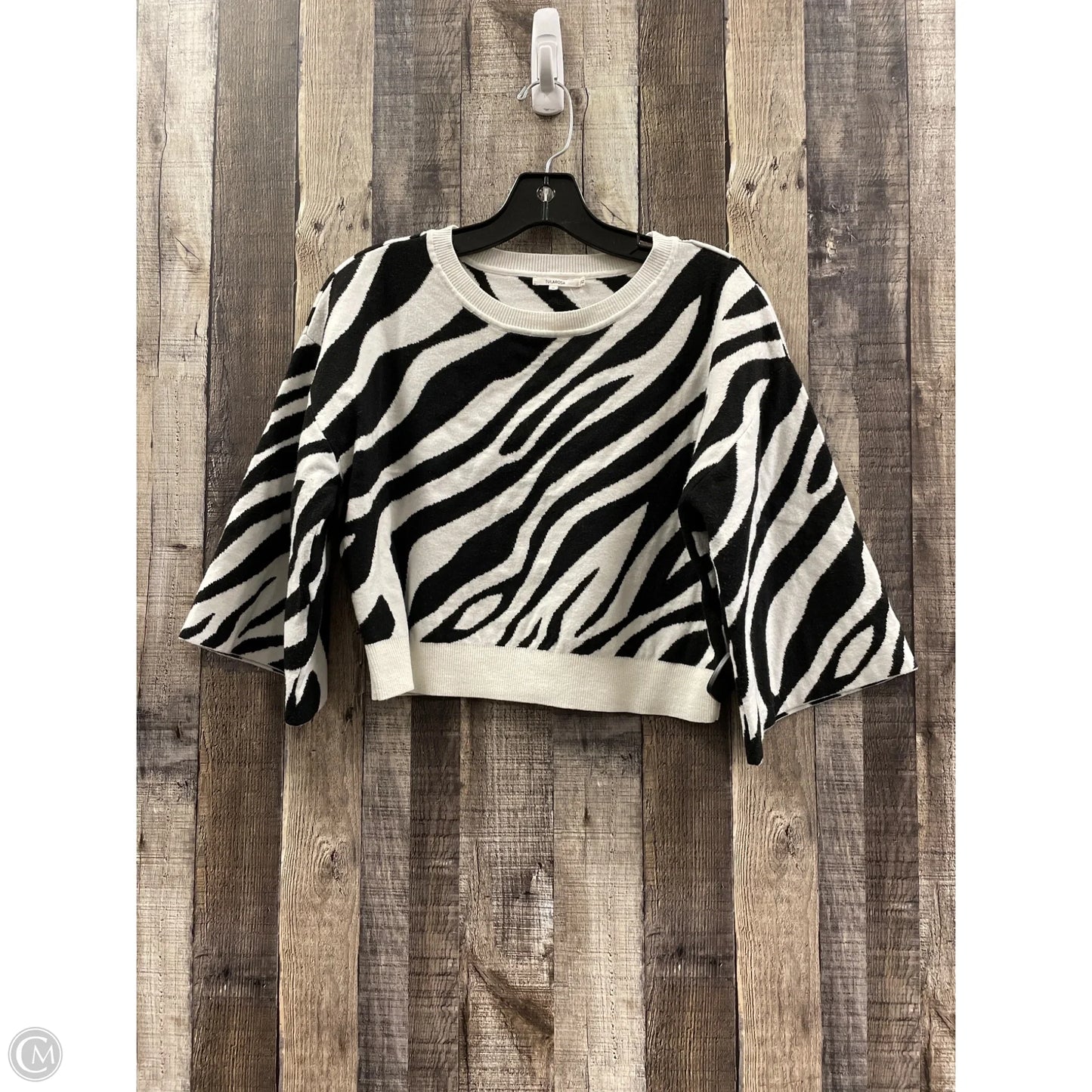 Sweater By Tularosa In Zebra Print, Size: M