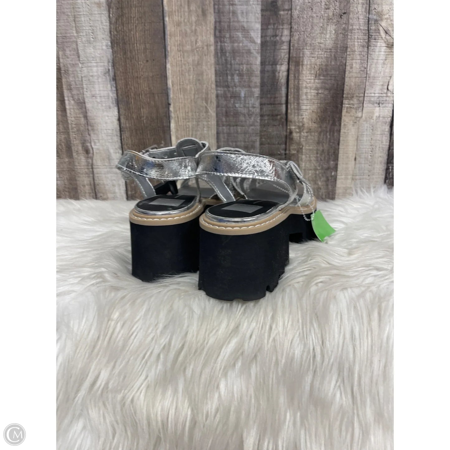 Sandals Heels Platform By Dolce Vita In Silver, Size: 7.5