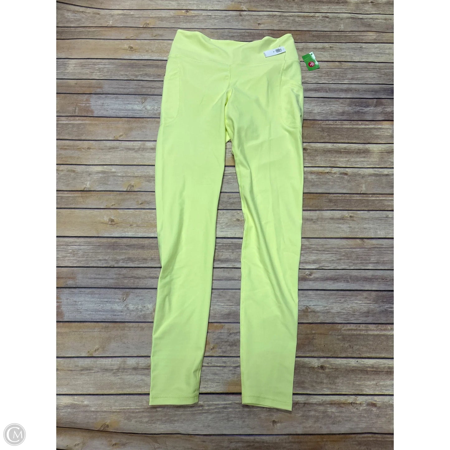 Athletic Leggings By Old Navy In Yellow, Size: L
