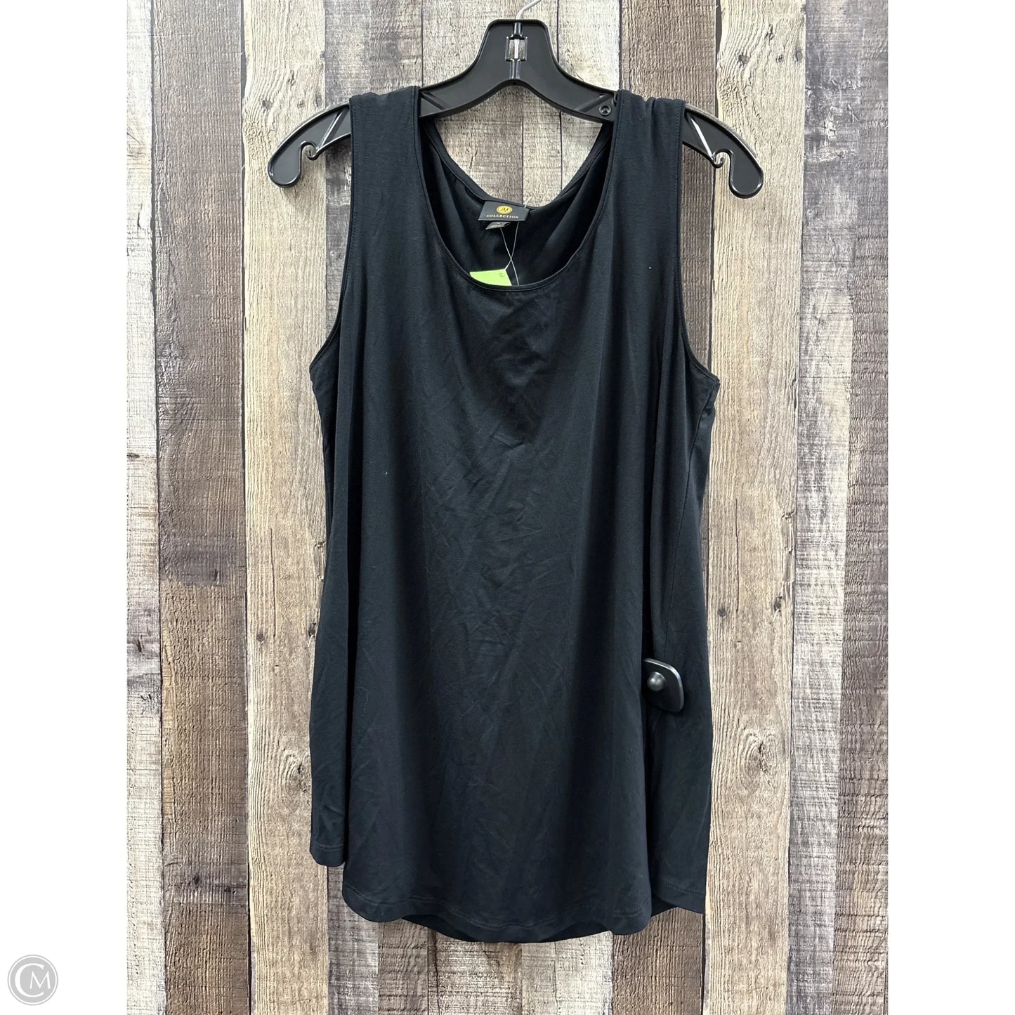 Top Sleeveless By Jm Collections In Black, Size: M