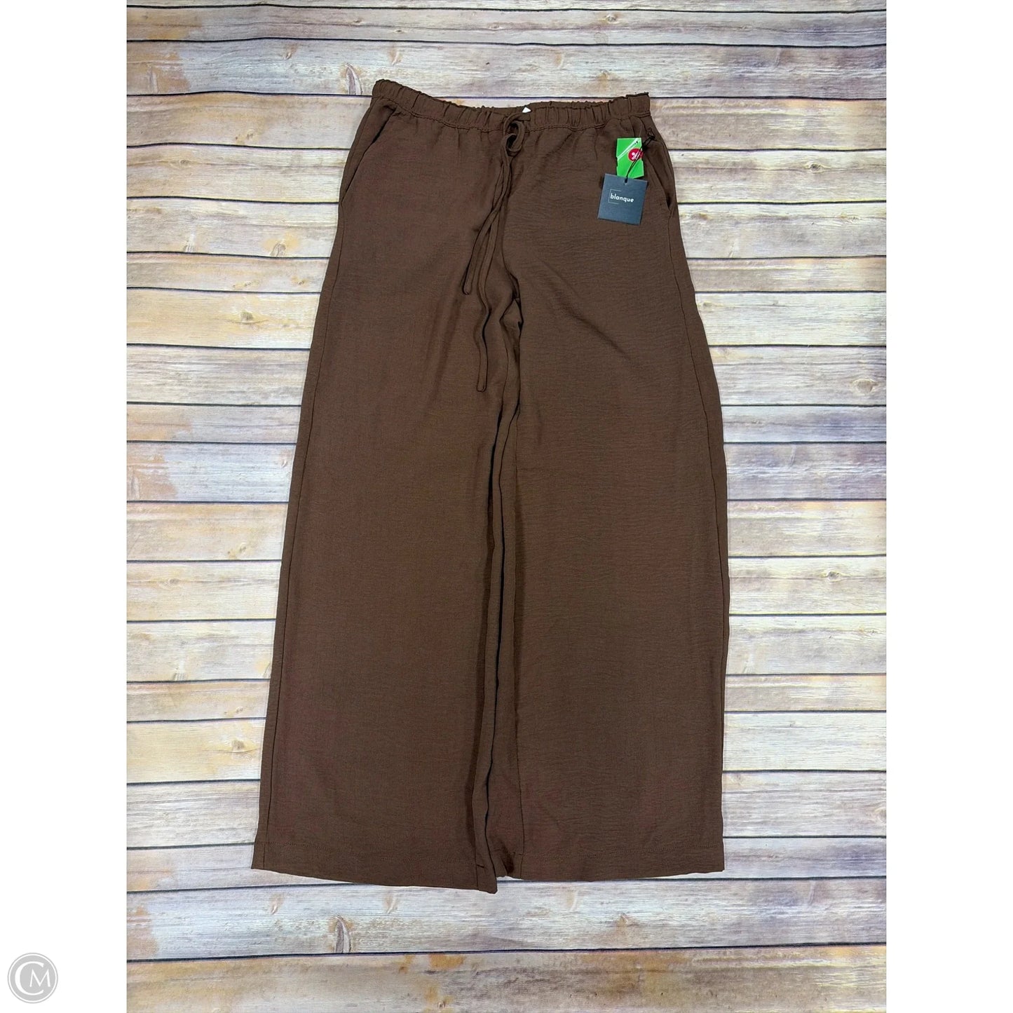 Pants Wide Leg By Cme In Brown, Size: Xl