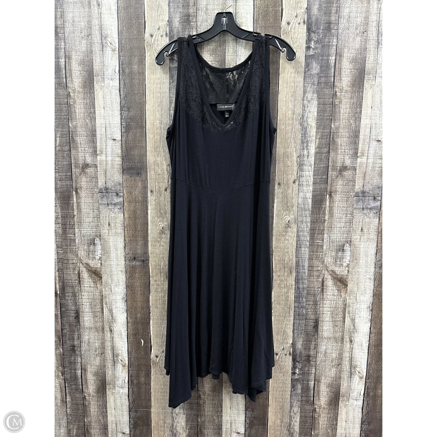 Dress Casual Midi By Lane Bryant In Black, Size: L