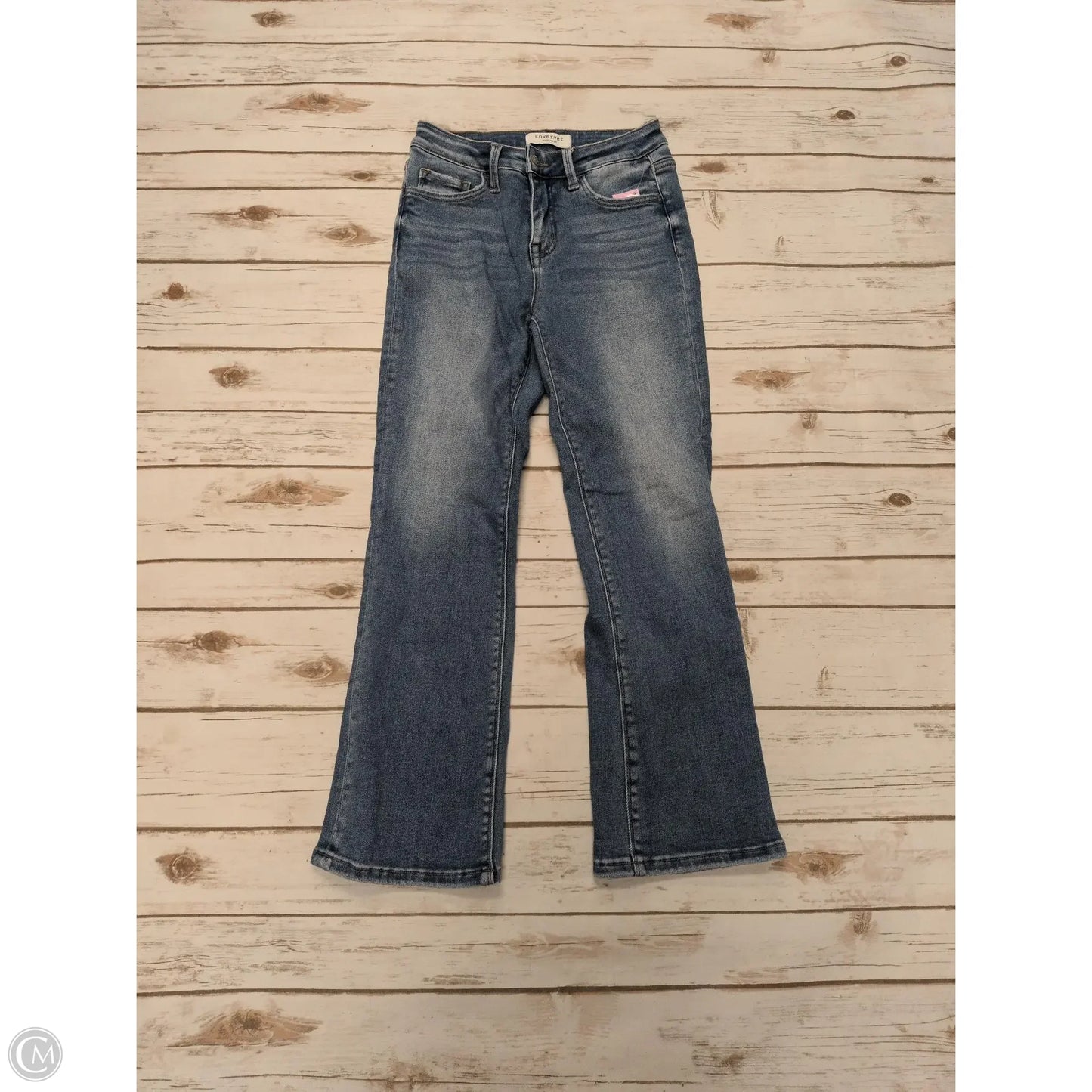 Jeans Straight By Vervet In Blue Denim, Size: 4