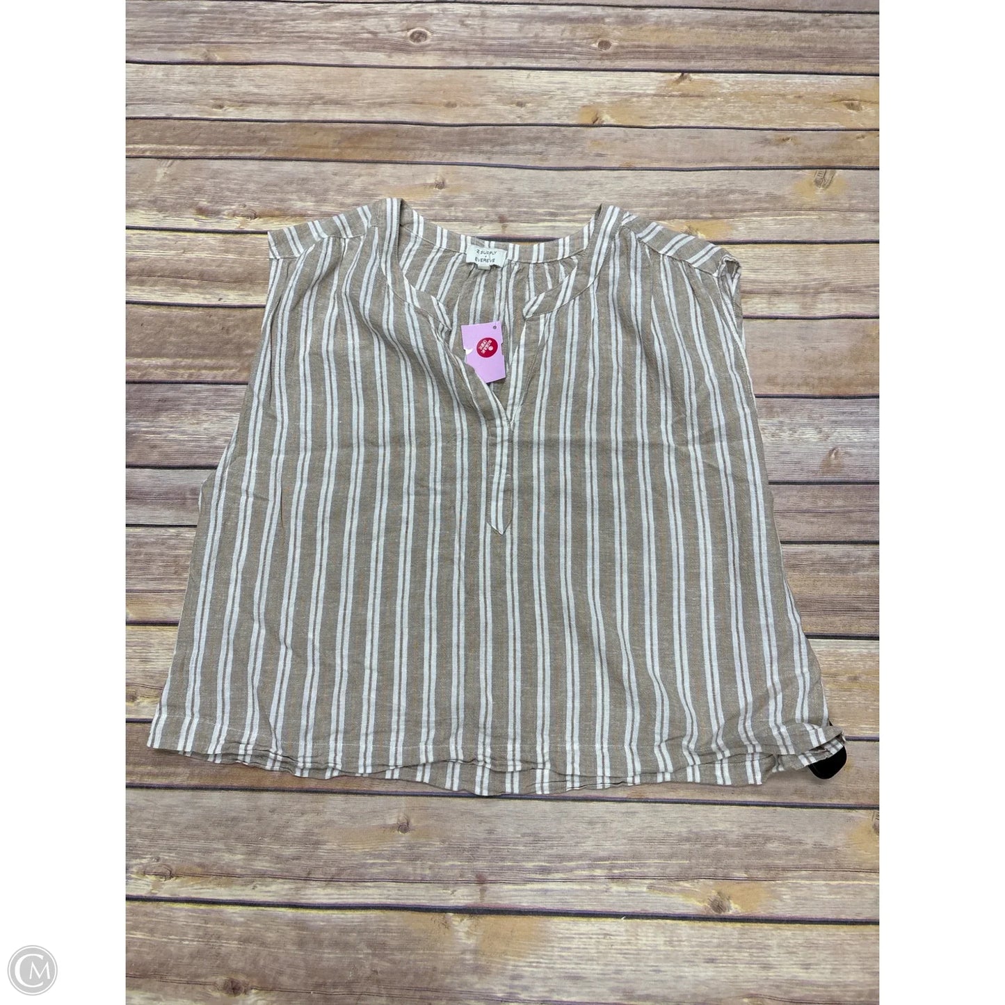 Top Sleeveless By Z Supply In Striped Pattern, Size: M