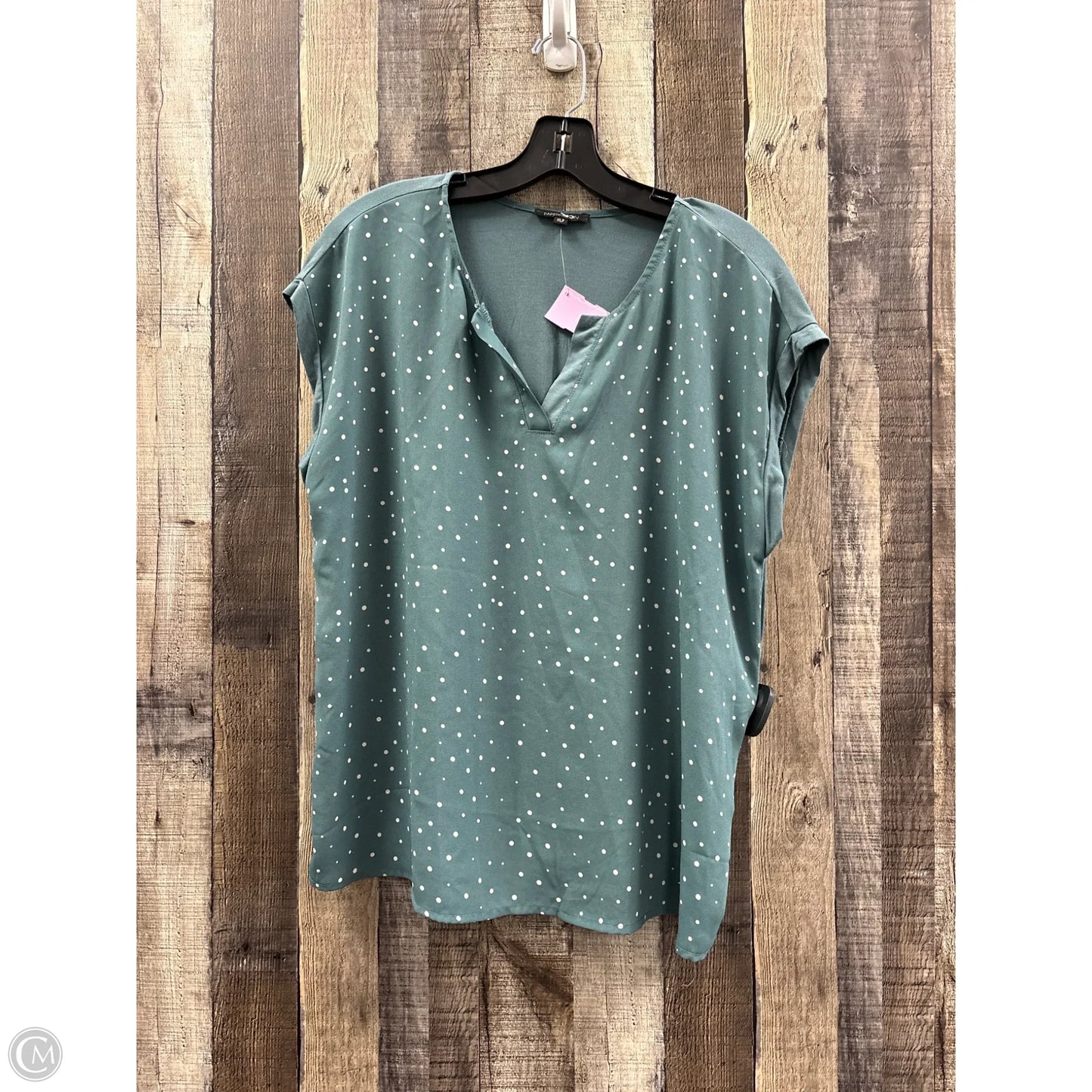 Top Sleeveless By Papermoon In Green, Size: Xlp