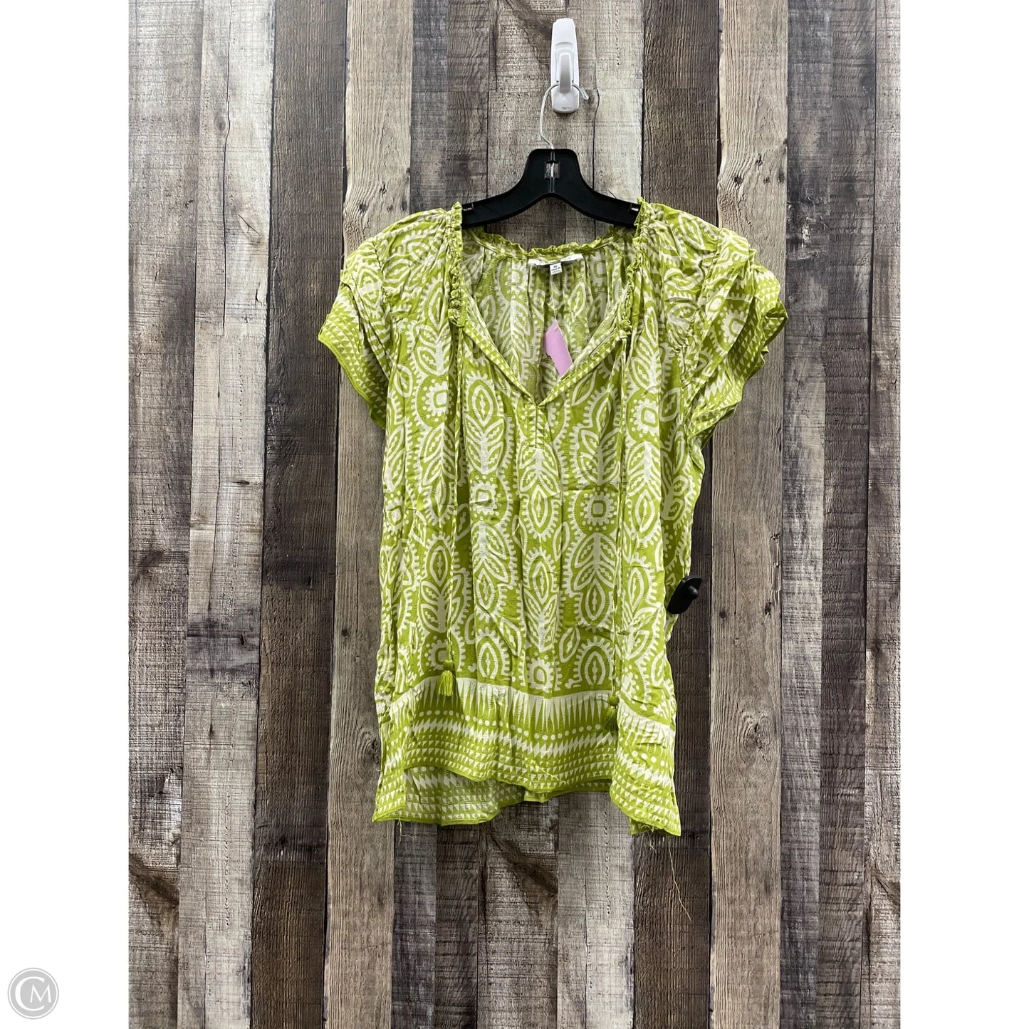 Top Short Sleeve By Rose And Olive In Green, Size: Xl
