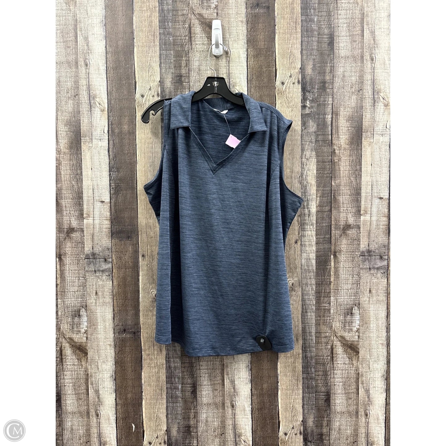 Athletic Tank Top By Lady Hagen In Blue, Size: 2x
