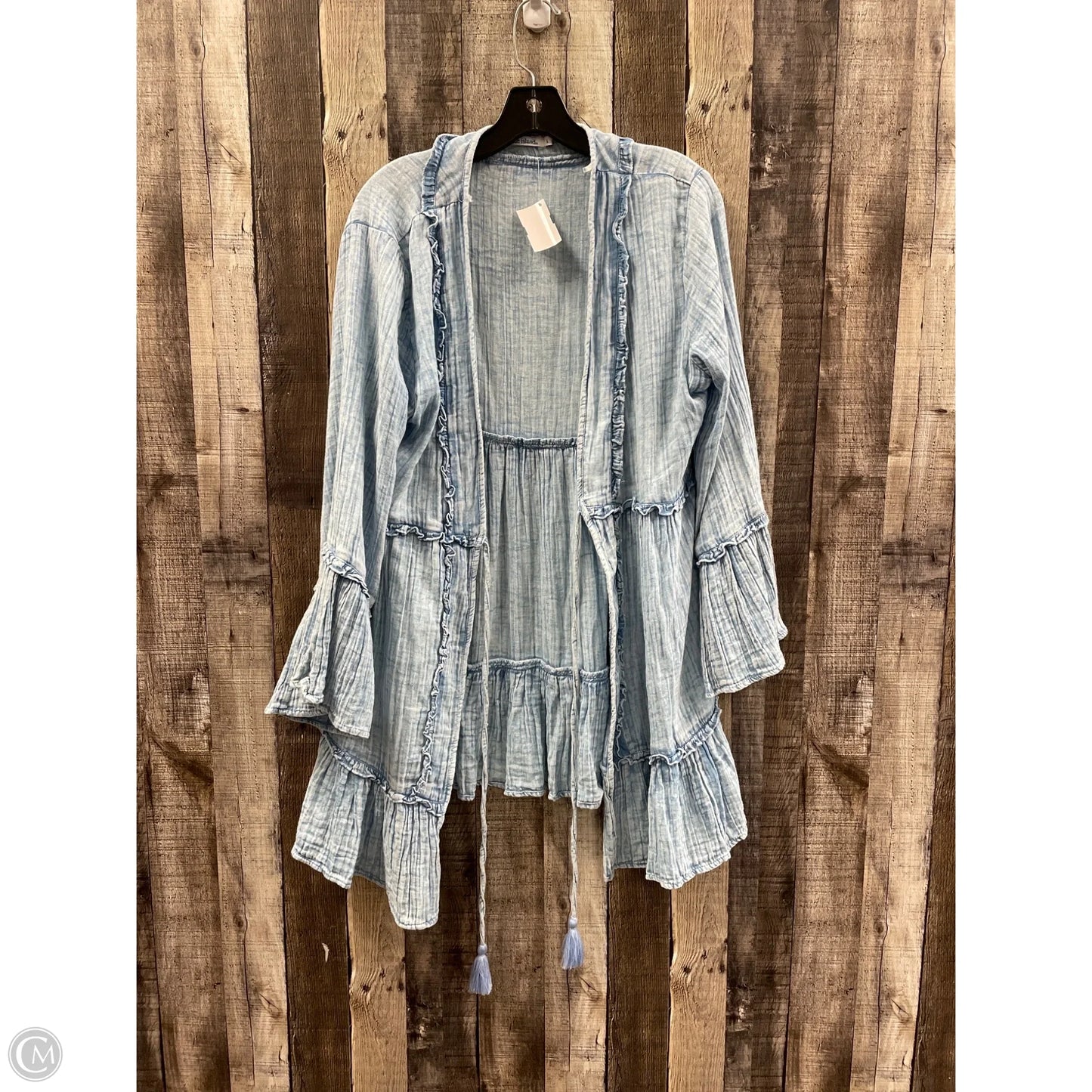 Cardigan By Blue Island In Blue, Size: L