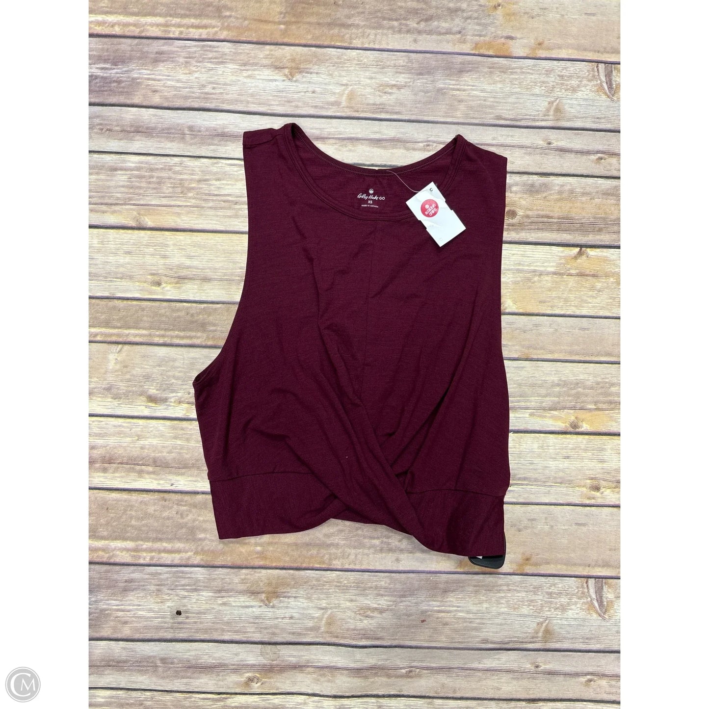Athletic Tank Top By Gilly Hicks In Maroon, Size: Xs