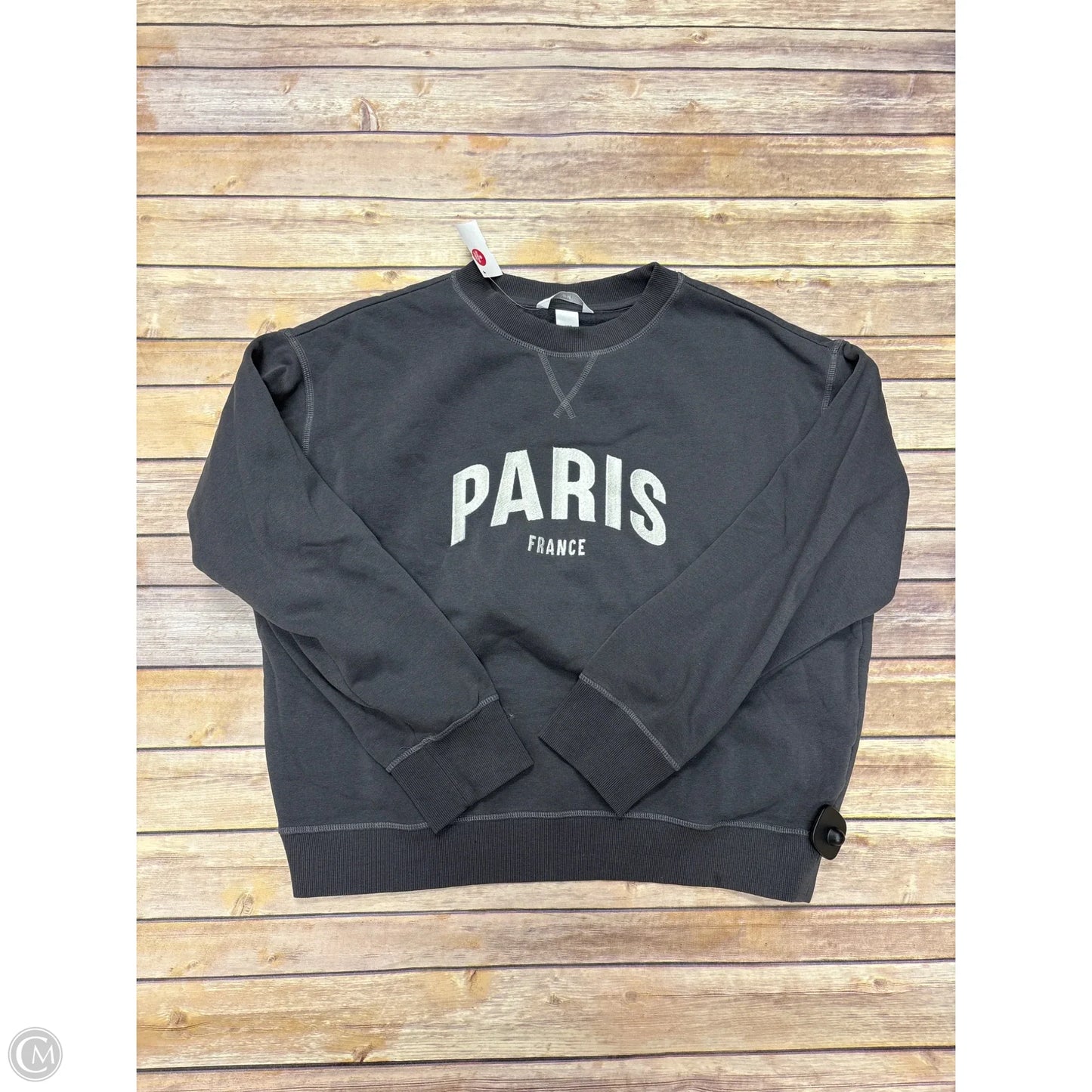 Sweatshirt Crewneck By H&m In Grey, Size: M