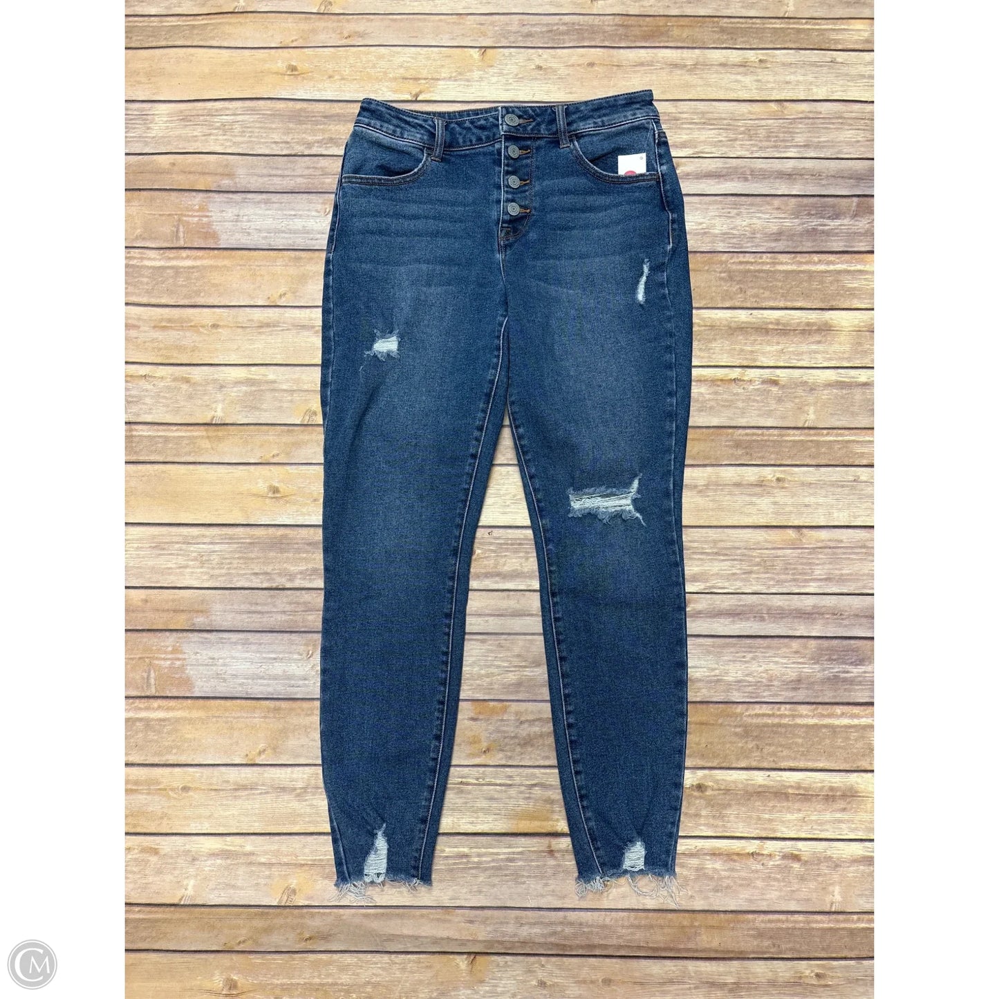 Jeans Skinny By Maurices In Blue Denim, Size: 10