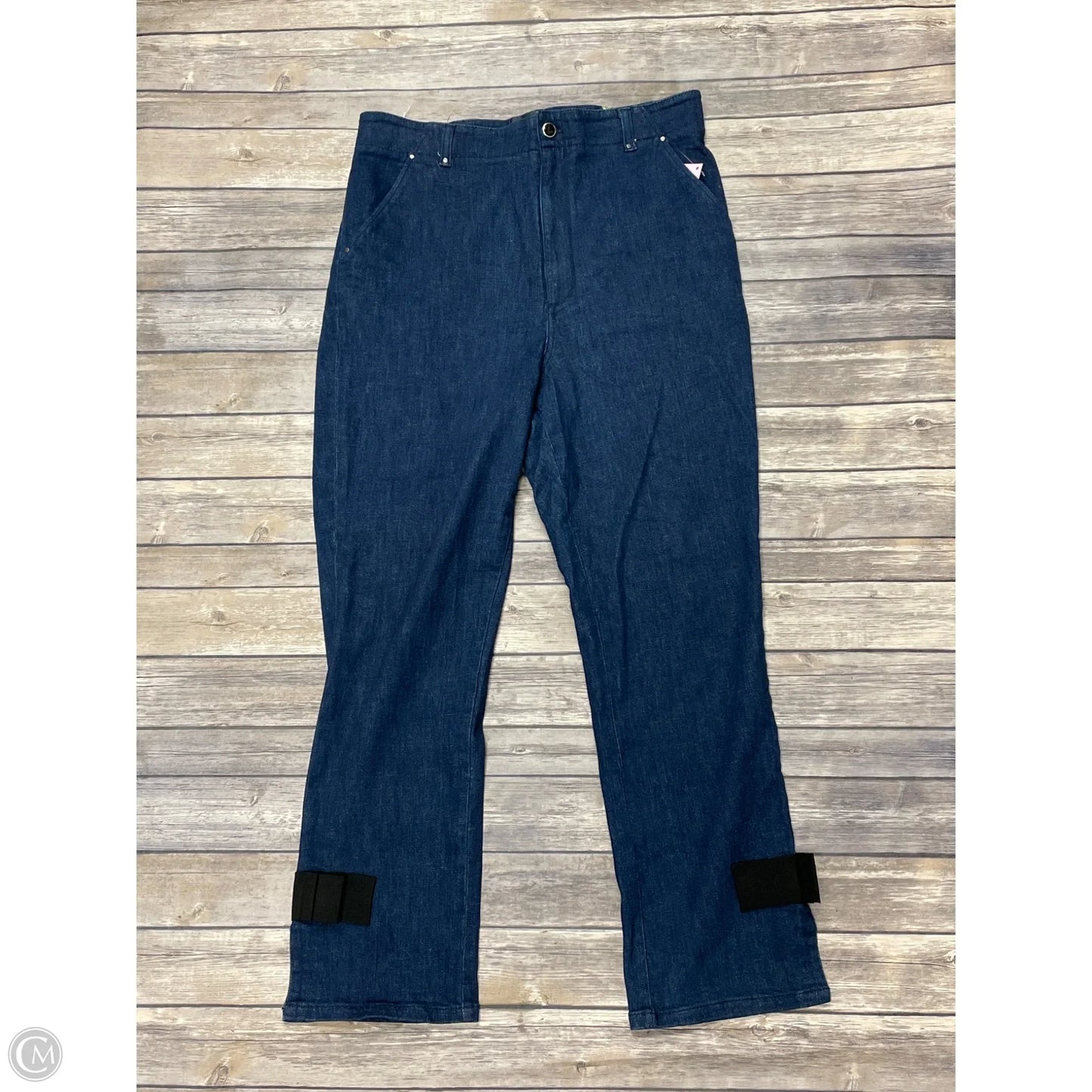 Jeans Straight By Maeve In Blue Denim, Size: 14