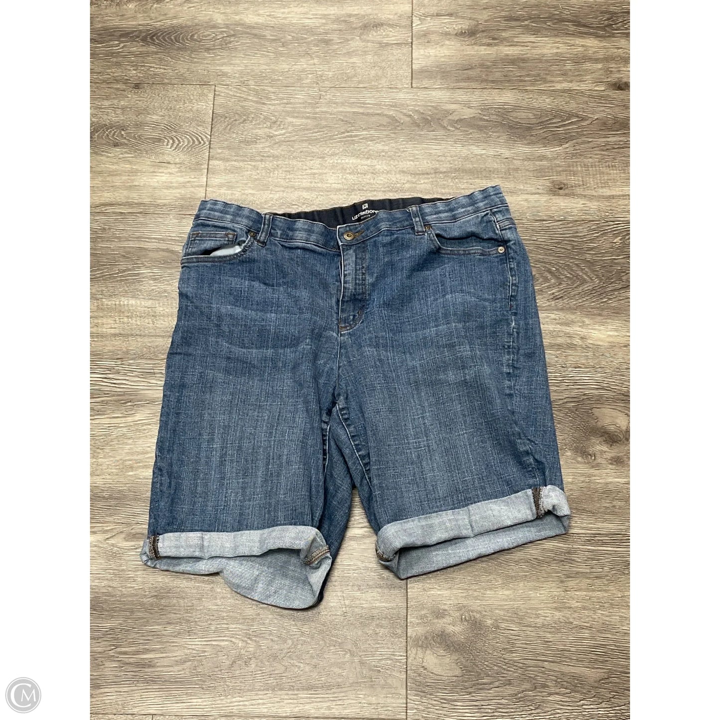 Shorts By Liz Claiborne In Blue Denim, Size: 16