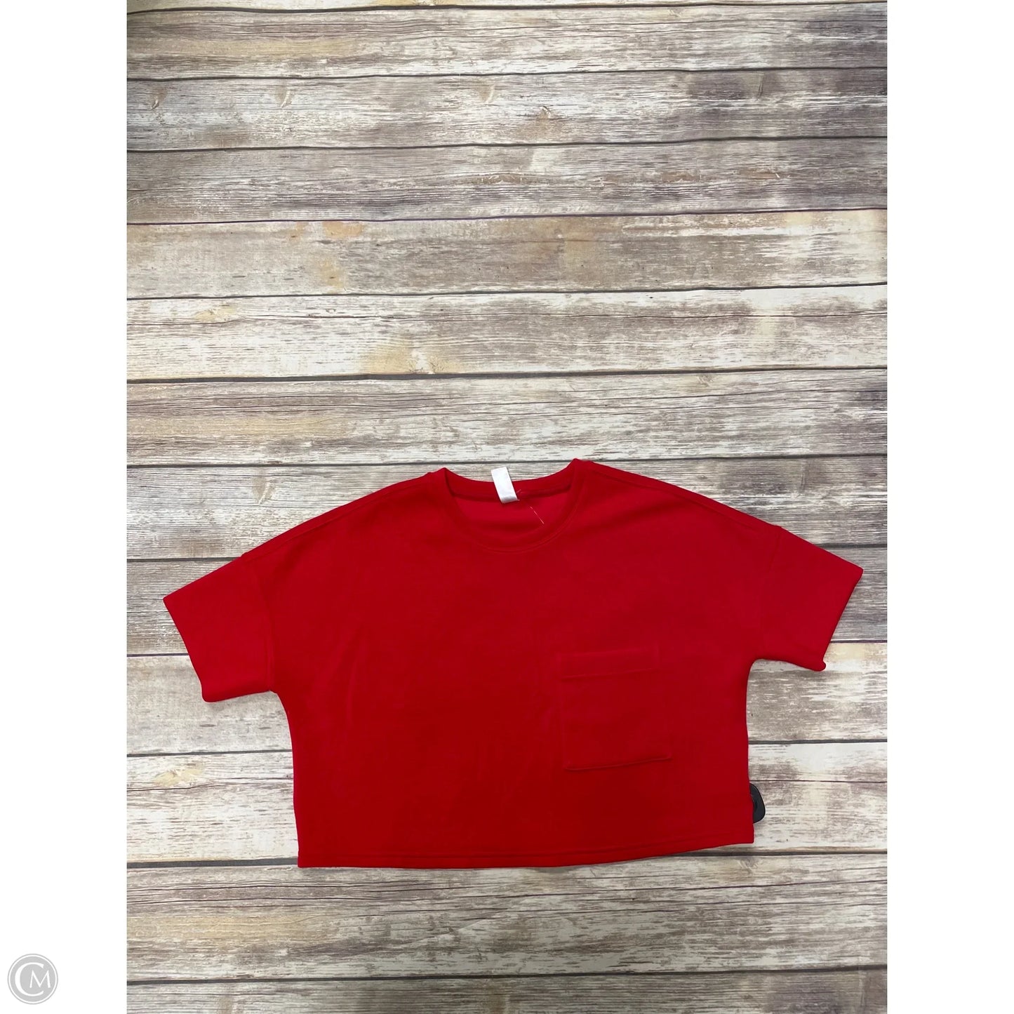 Top Short Sleeve By Spanx In Red, Size: M
