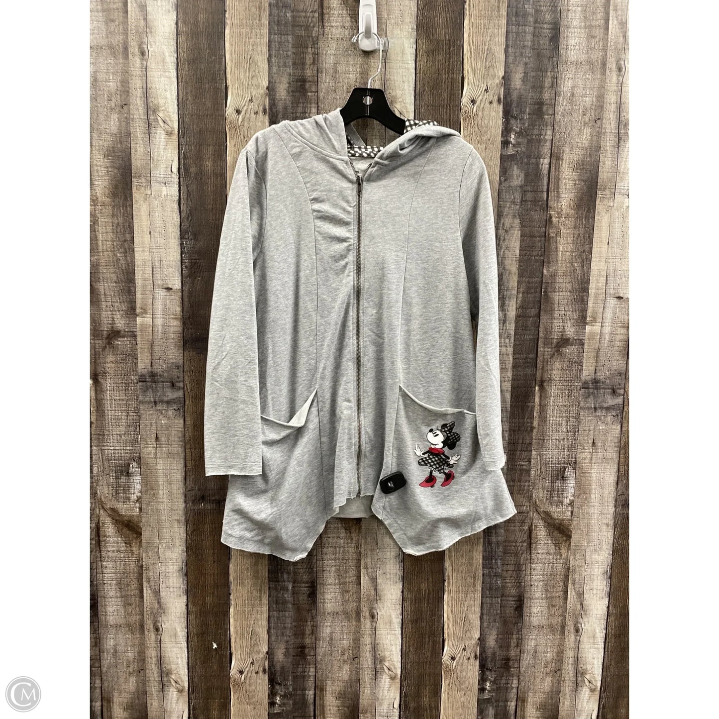 Sweatshirt Hoodie By Disney Store In Grey, Size: M