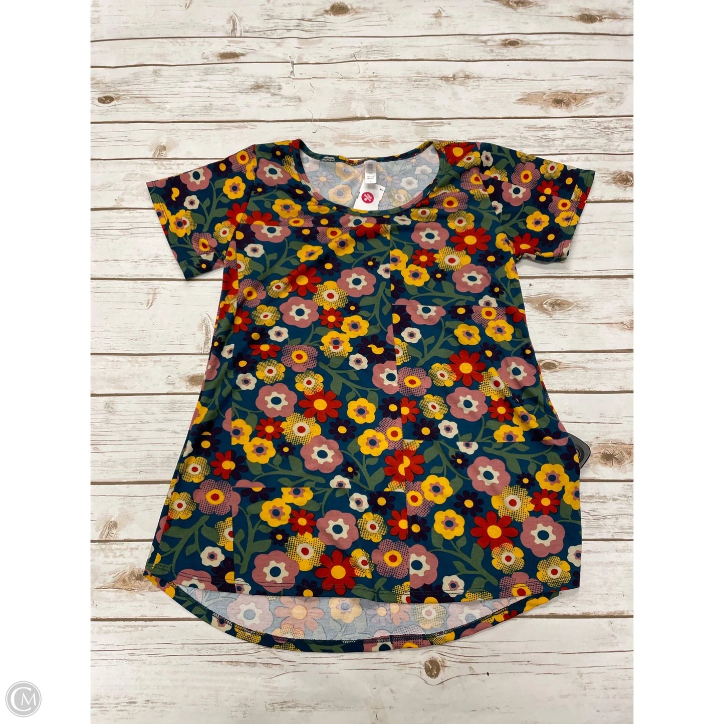Top Short Sleeve By Lularoe In Multi-colored, Size: S