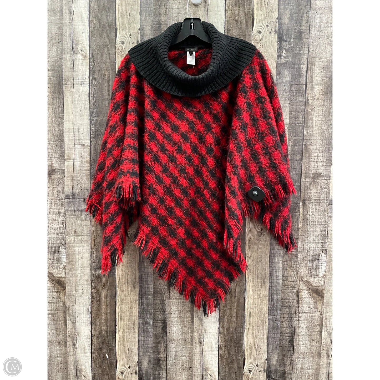 Poncho By Talbots In Red, Size: S