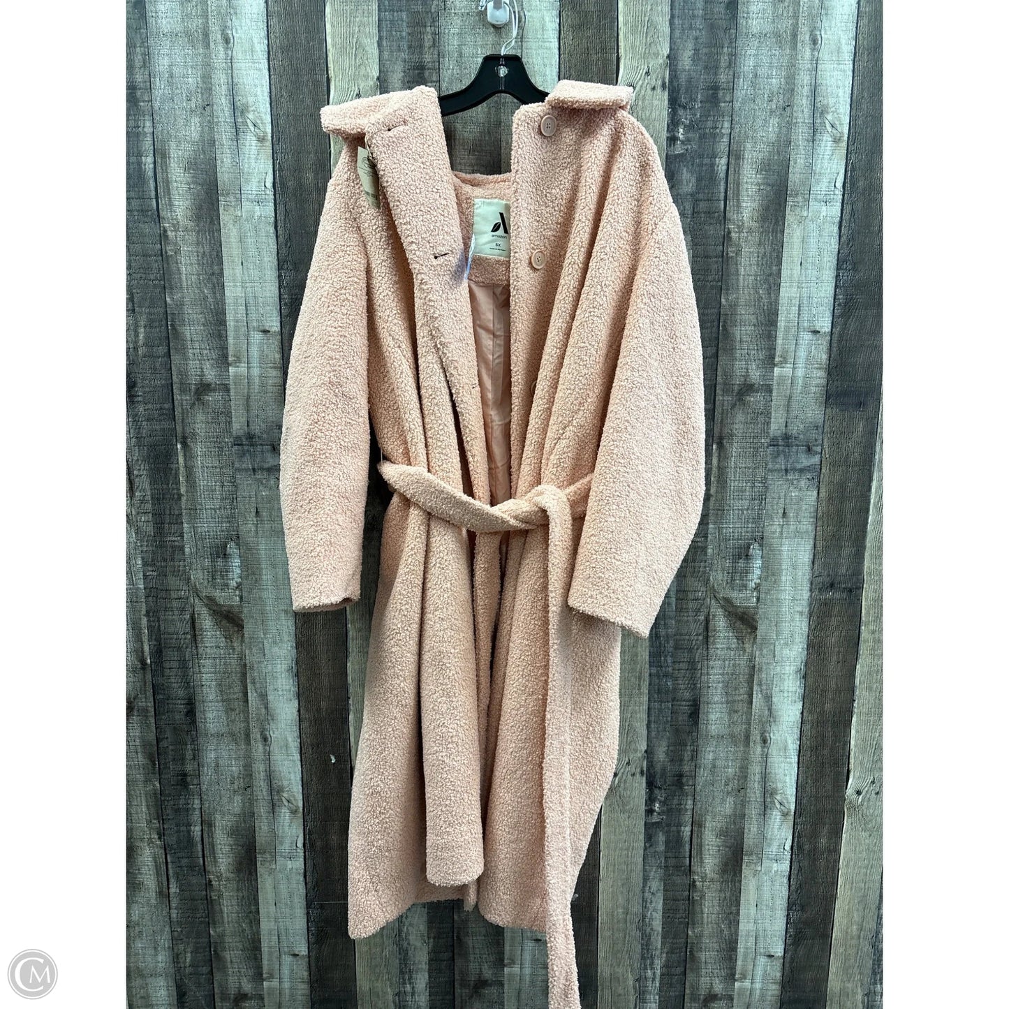 Coat Faux Fur & Sherpa By Amazon Essentials In Pink, Size: 5x