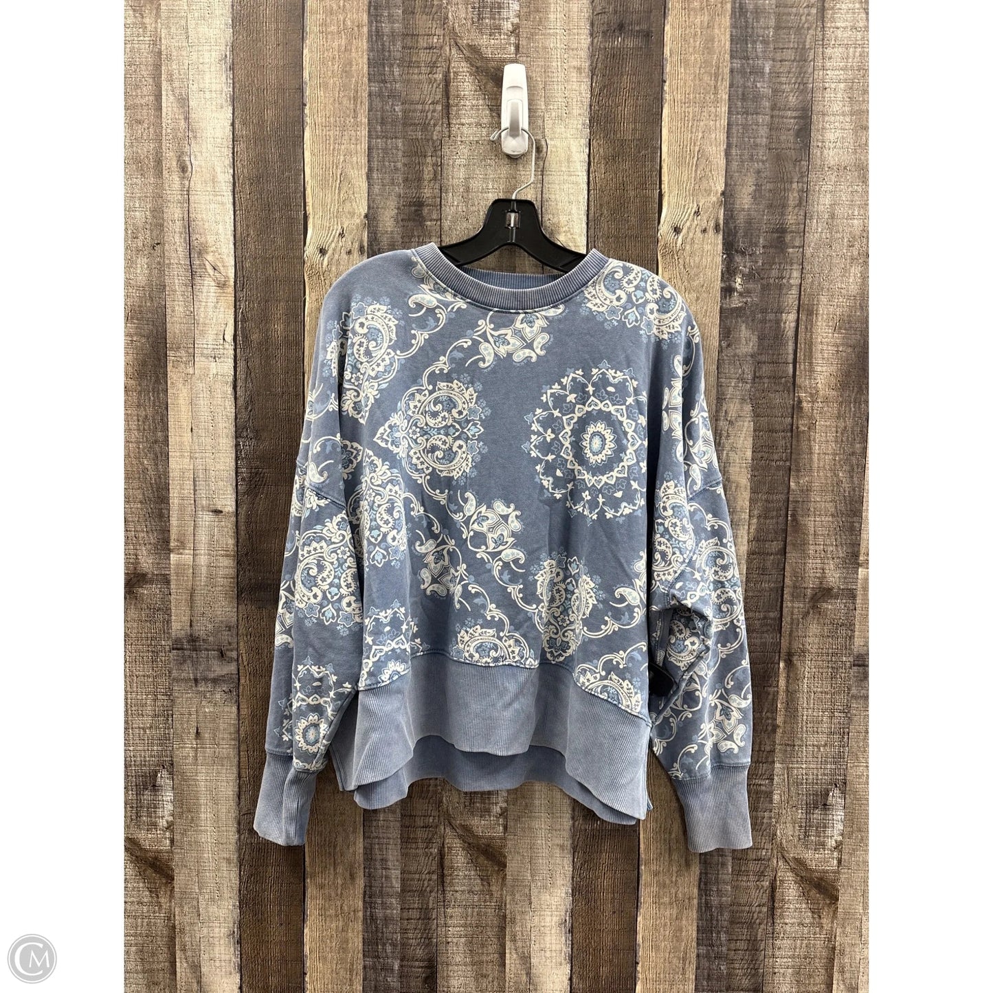 Sweatshirt Collar By American Eagle In Paisley Print, Size: Xs